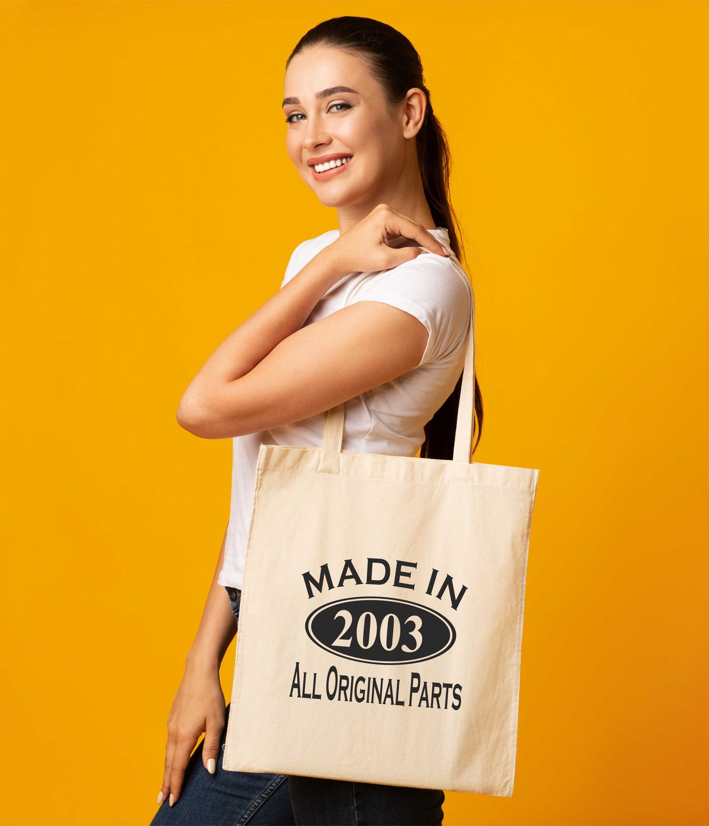 Print4u Shopping Tote Bag For Life Made In 2003 21st Birthday