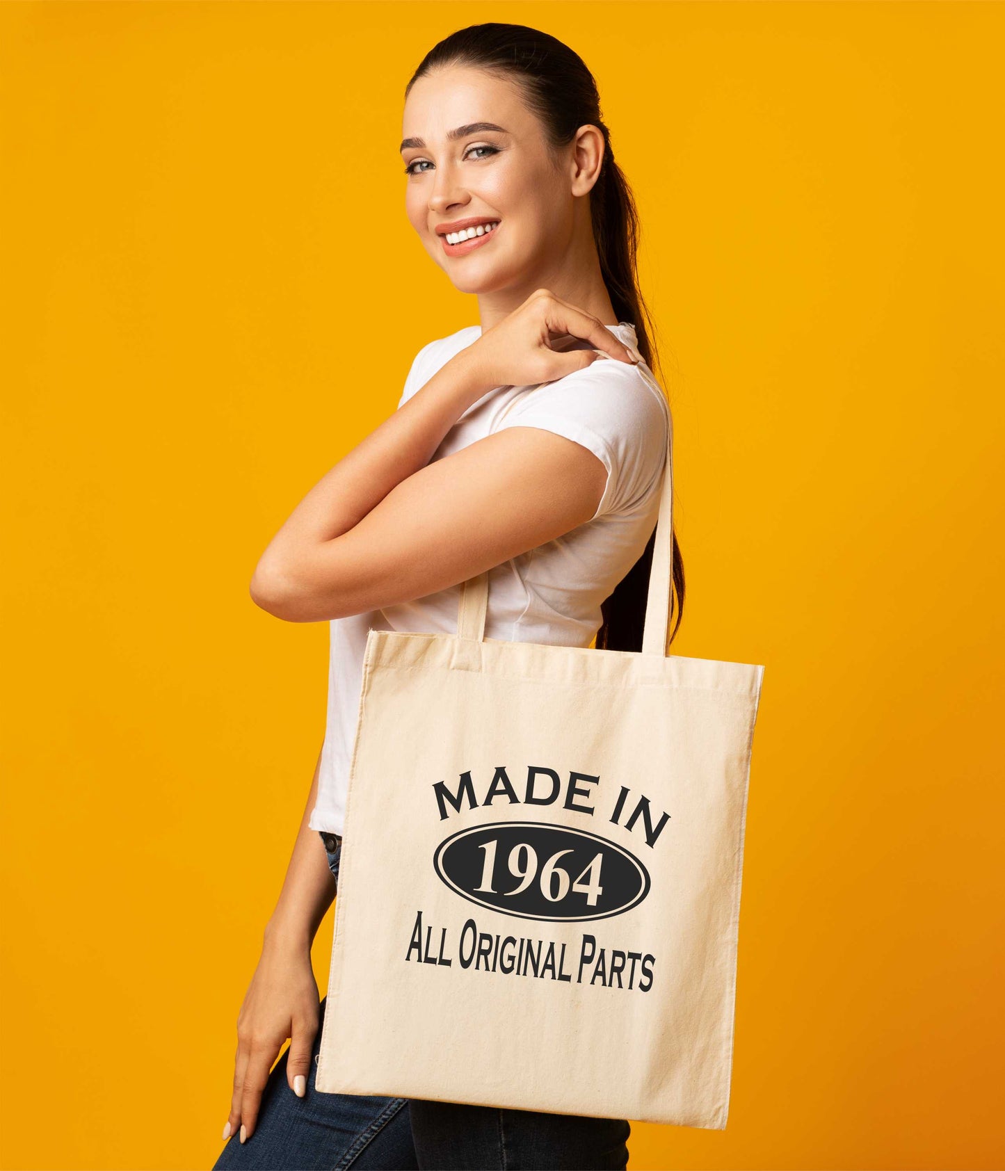 Print4u Shopping Tote Bag For Life Made In 1964 60th Birthday