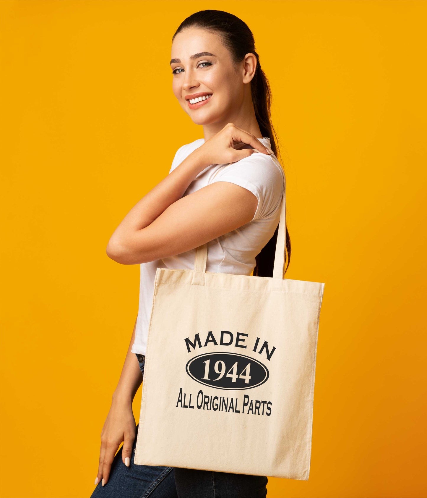 Print4u Shopping Tote Bag For Life Made In 1944 80th Birthday