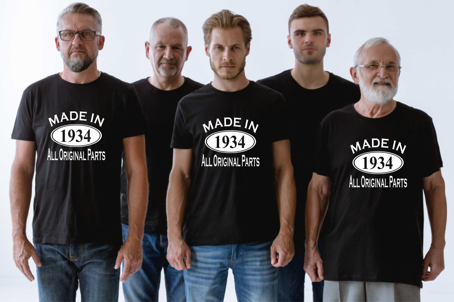 Made in 1934 90th Men's Birthday T-Shirt Age 90