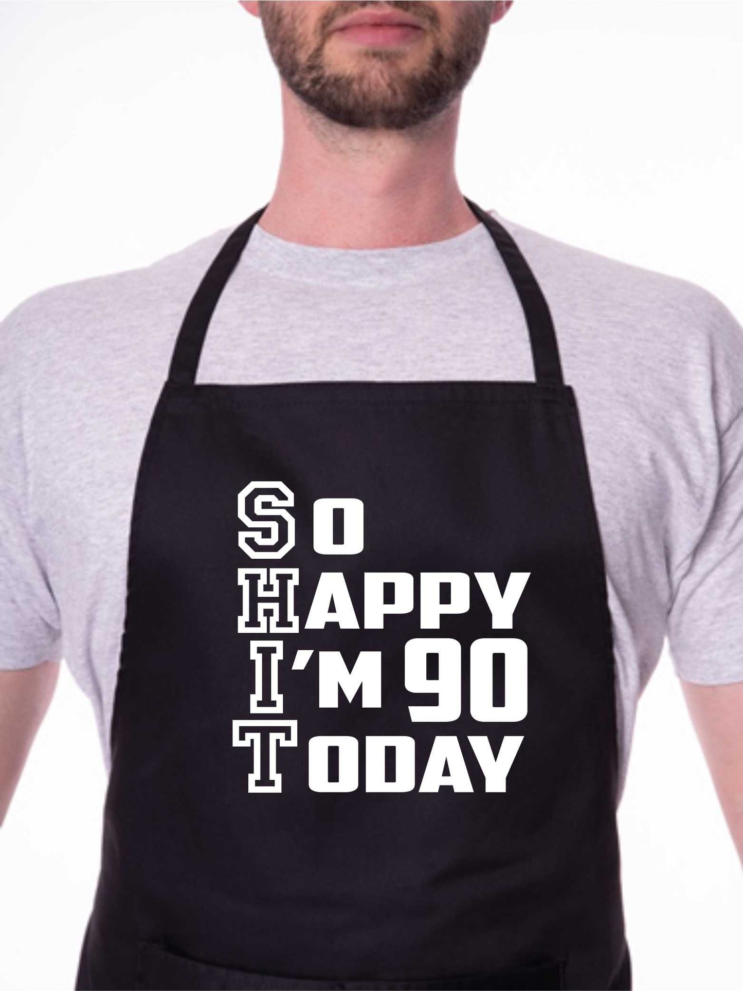 Apron Funny 90th Birthday Gift For Men & Ladies Turning 90 Present