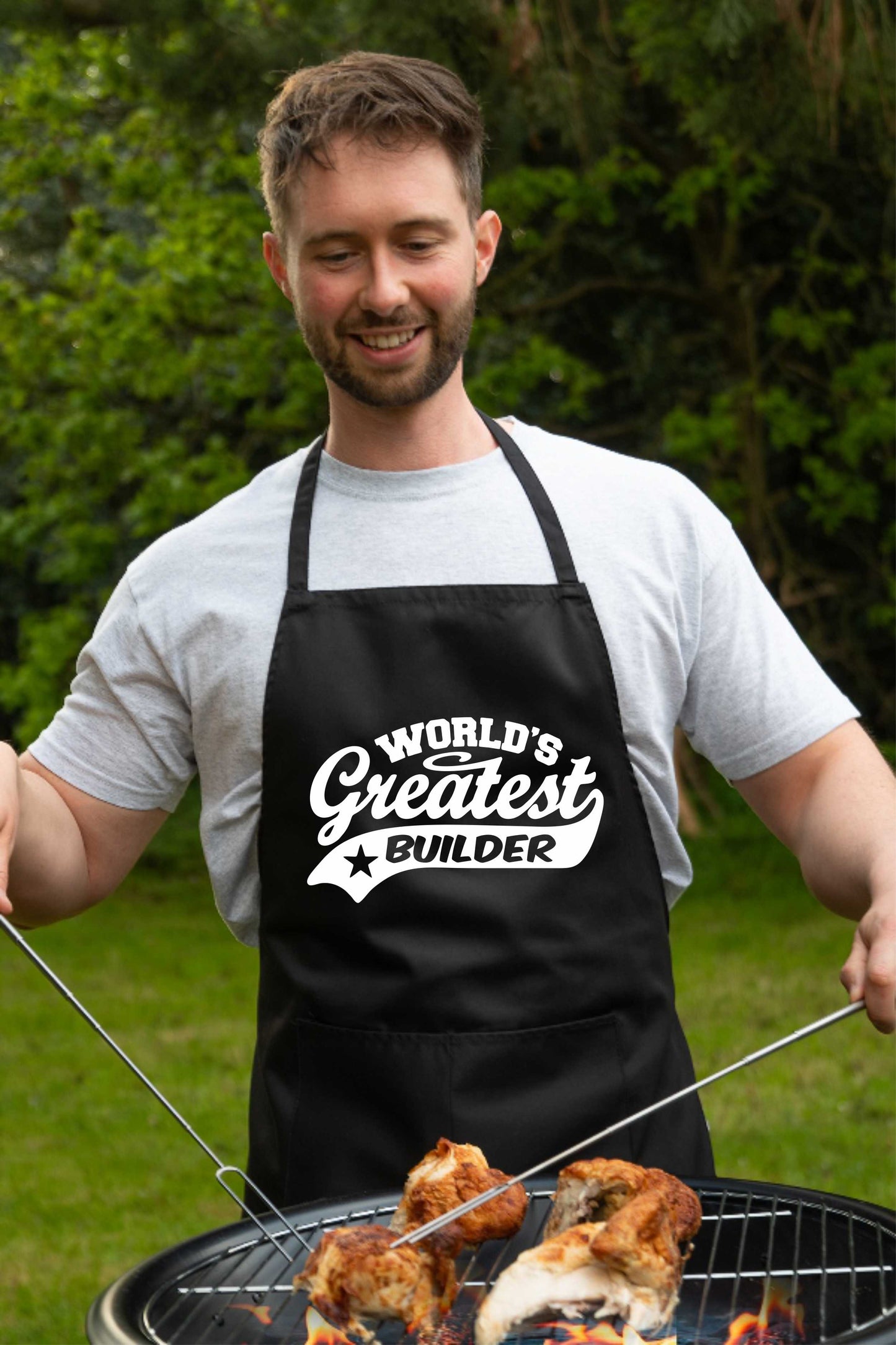 Apron Greatest Builder Gift For Her Gift For Him Funny Birthday Present