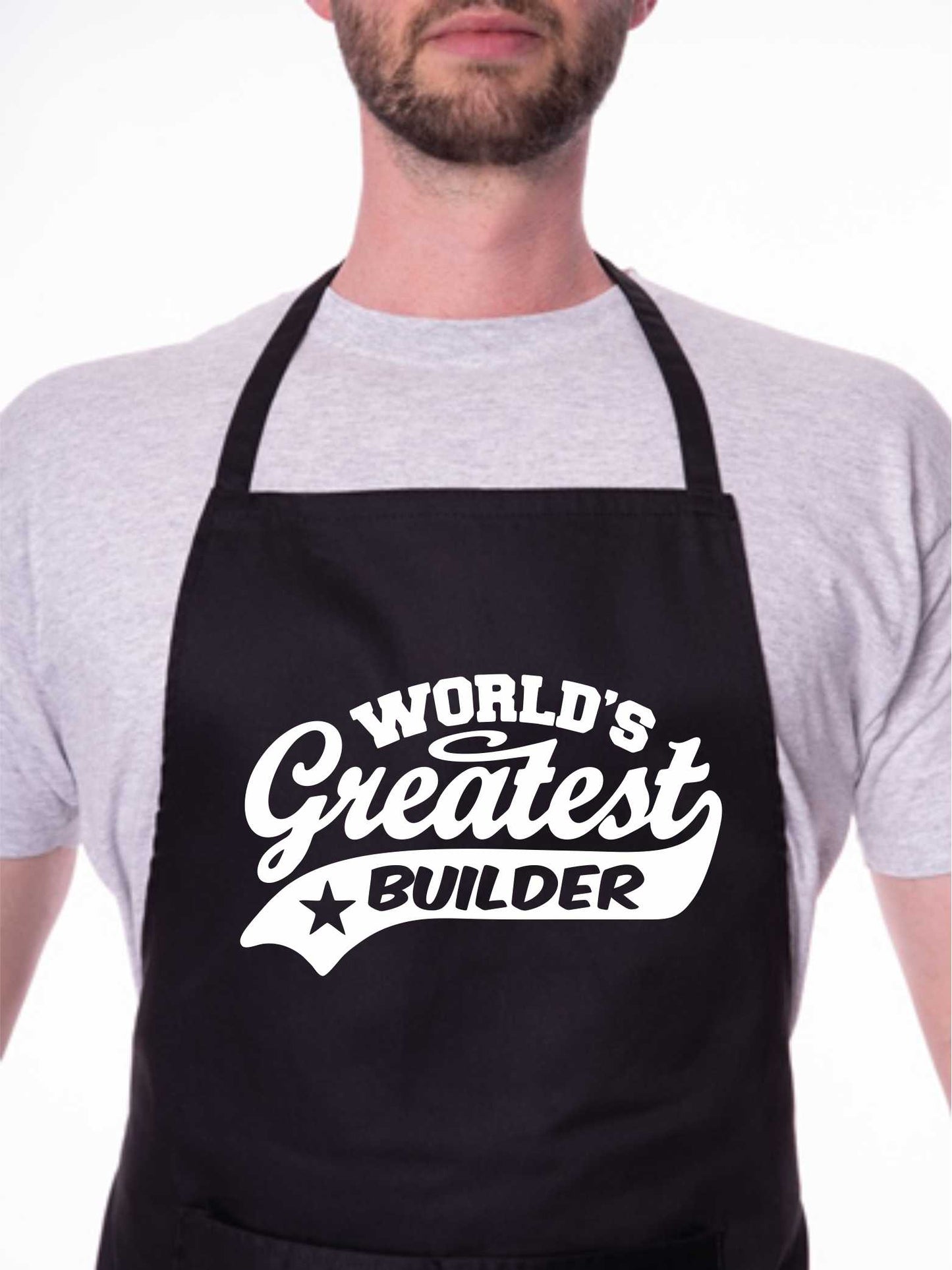 Apron Greatest Builder Gift For Her Gift For Him Funny Birthday Present