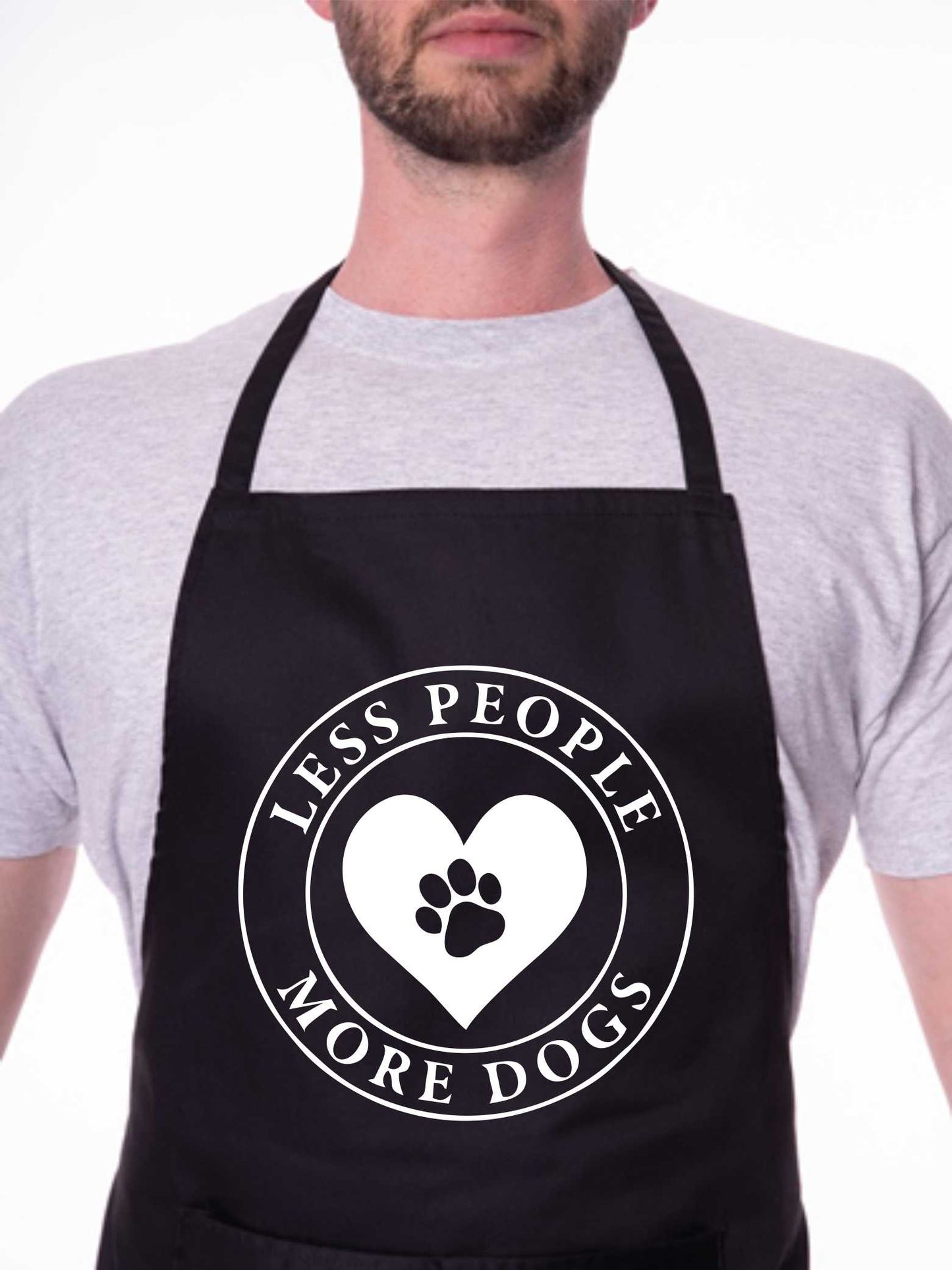 Apron Less People More Dogs Dog Lovers Gift  Dog For Life Gift