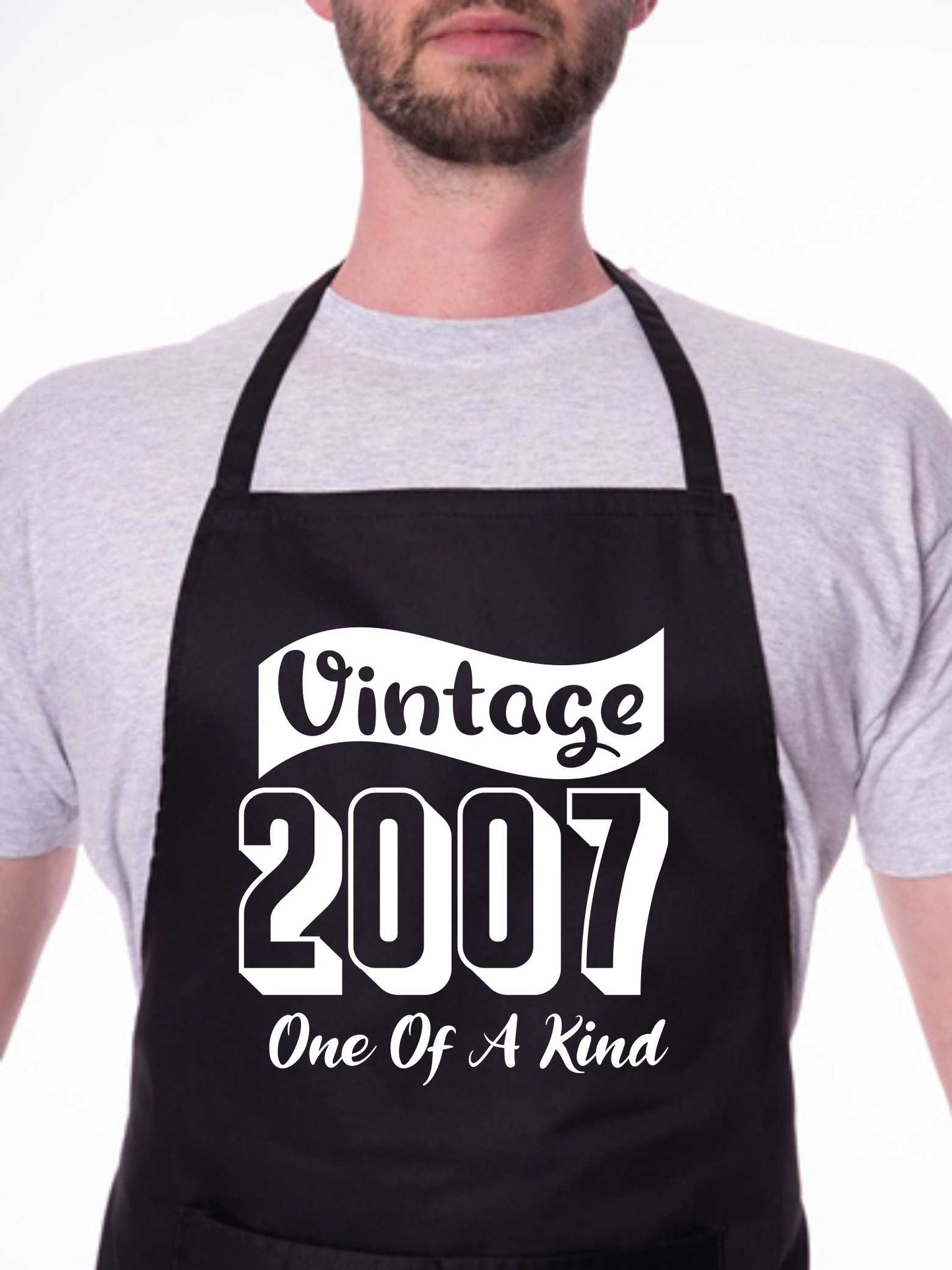 Vintage Birthday 2007 18th Birthday Funny Apron Novelty Baking BBQ