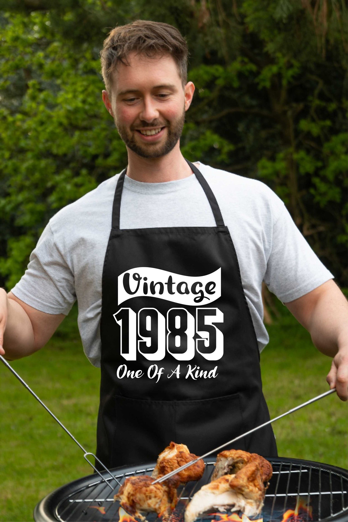 40th Birthday Vintage 1985 Age 40 Funny Apron Novelty Baking BBQ