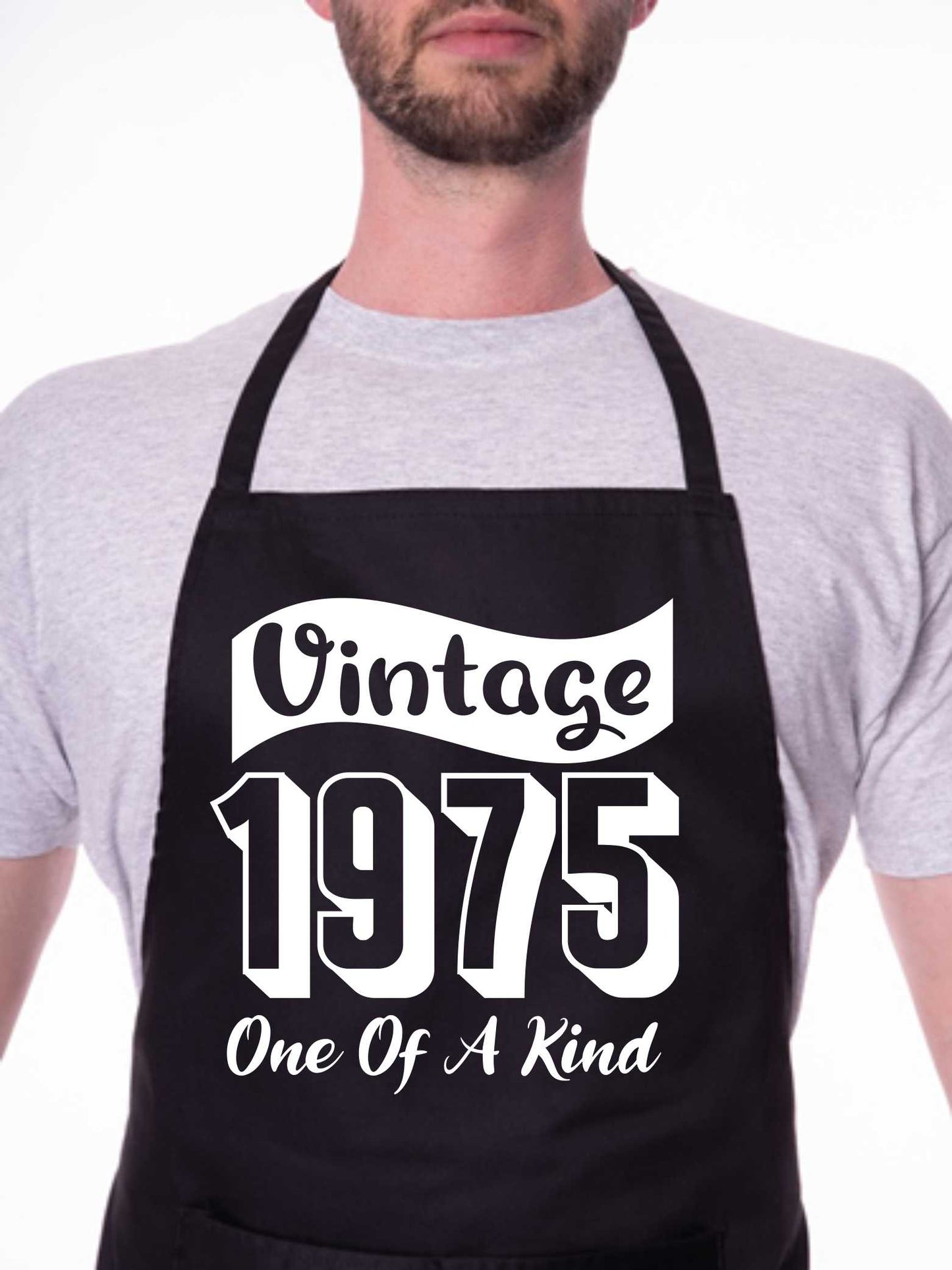 Vintage Birthday 1975 50th Birthday Funny Apron Novelty Baking BBQ