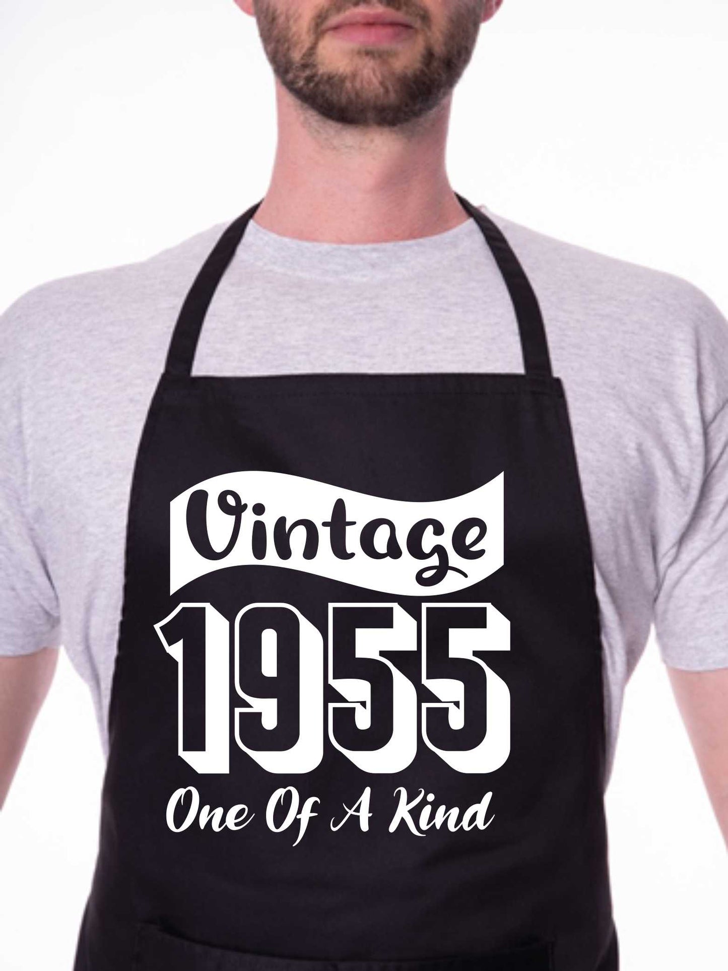 70th Birthday Vintage 1955 Age 70 Funny Apron Novelty Baking BBQ