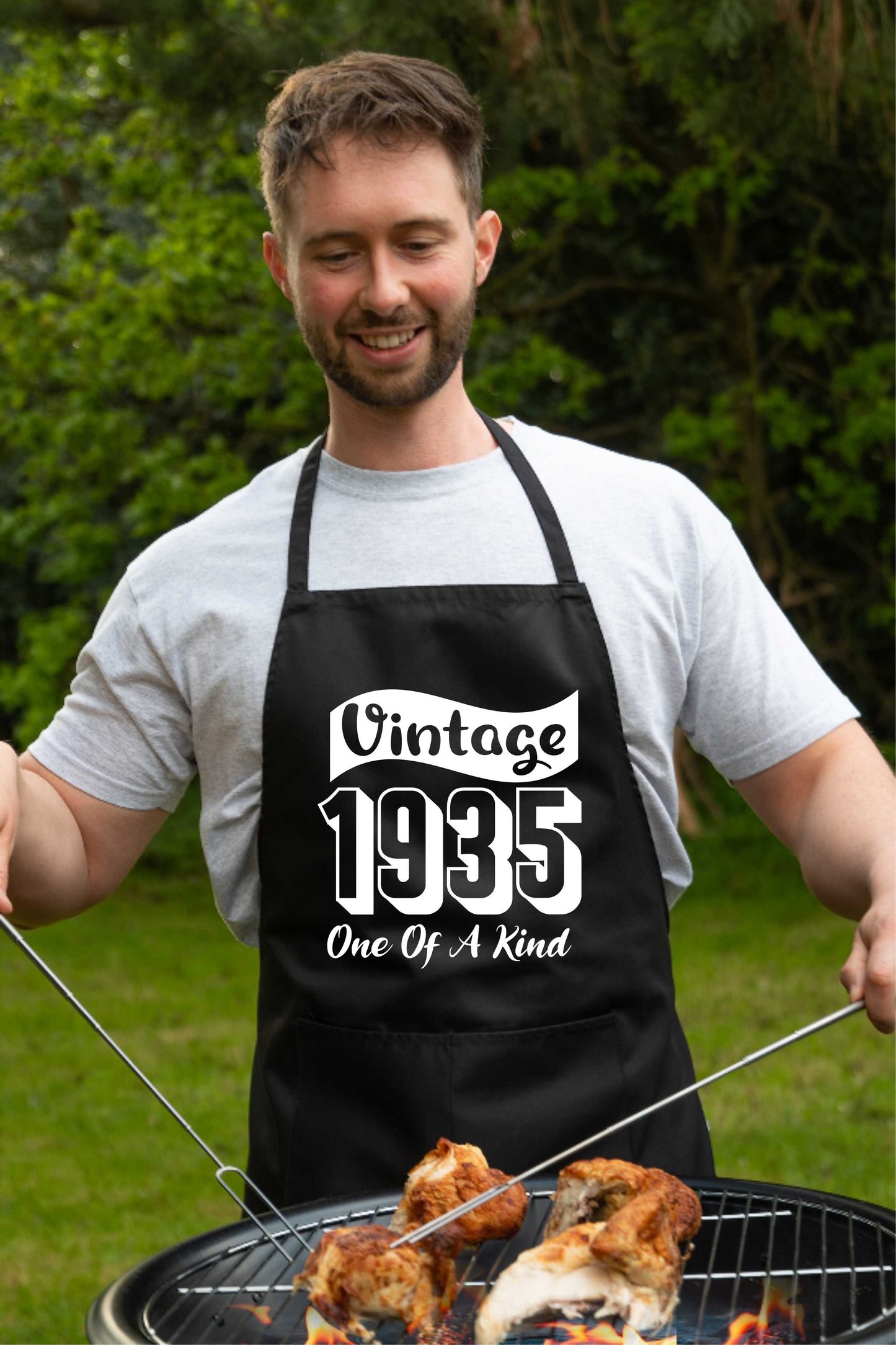 Vintage Birthday 1935 90th Birthday Funny Apron Novelty Baking BBQ