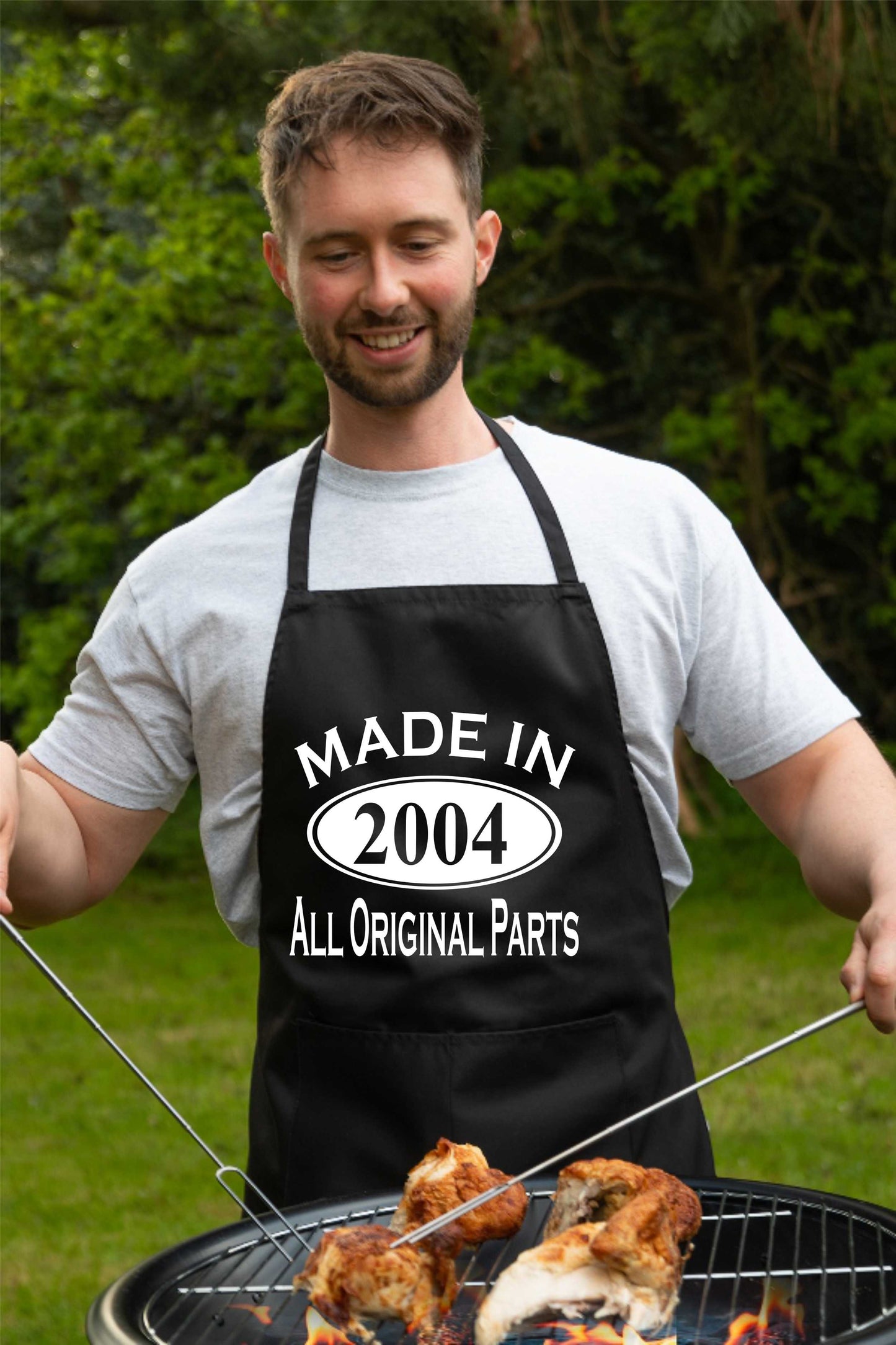 Made In 2004 21st Birthday BBQ Cooking Funny Novelty Apron