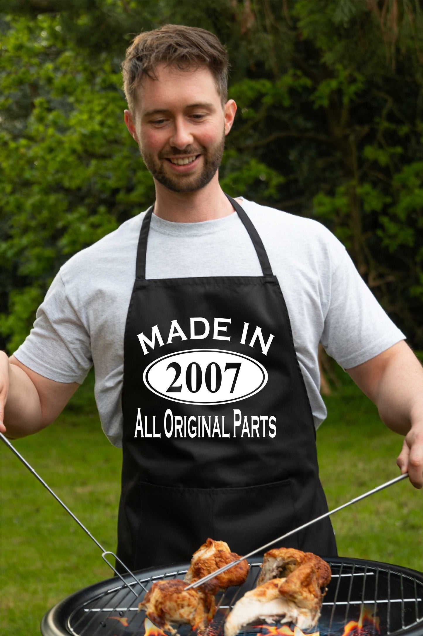 Made In 2007 18th Birthday BBQ Cooking Funny Novelty Apron