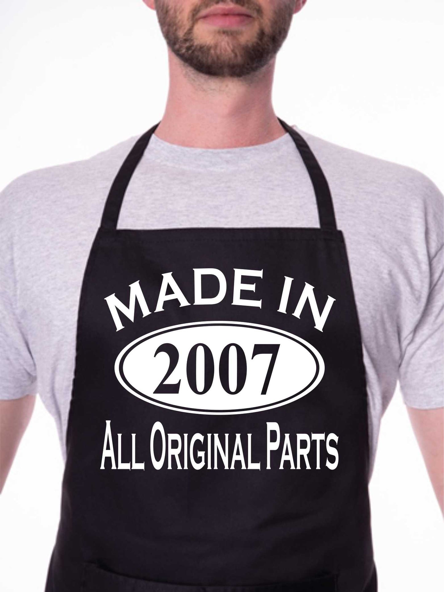 Made In 2007 18th Birthday BBQ Cooking Funny Novelty Apron