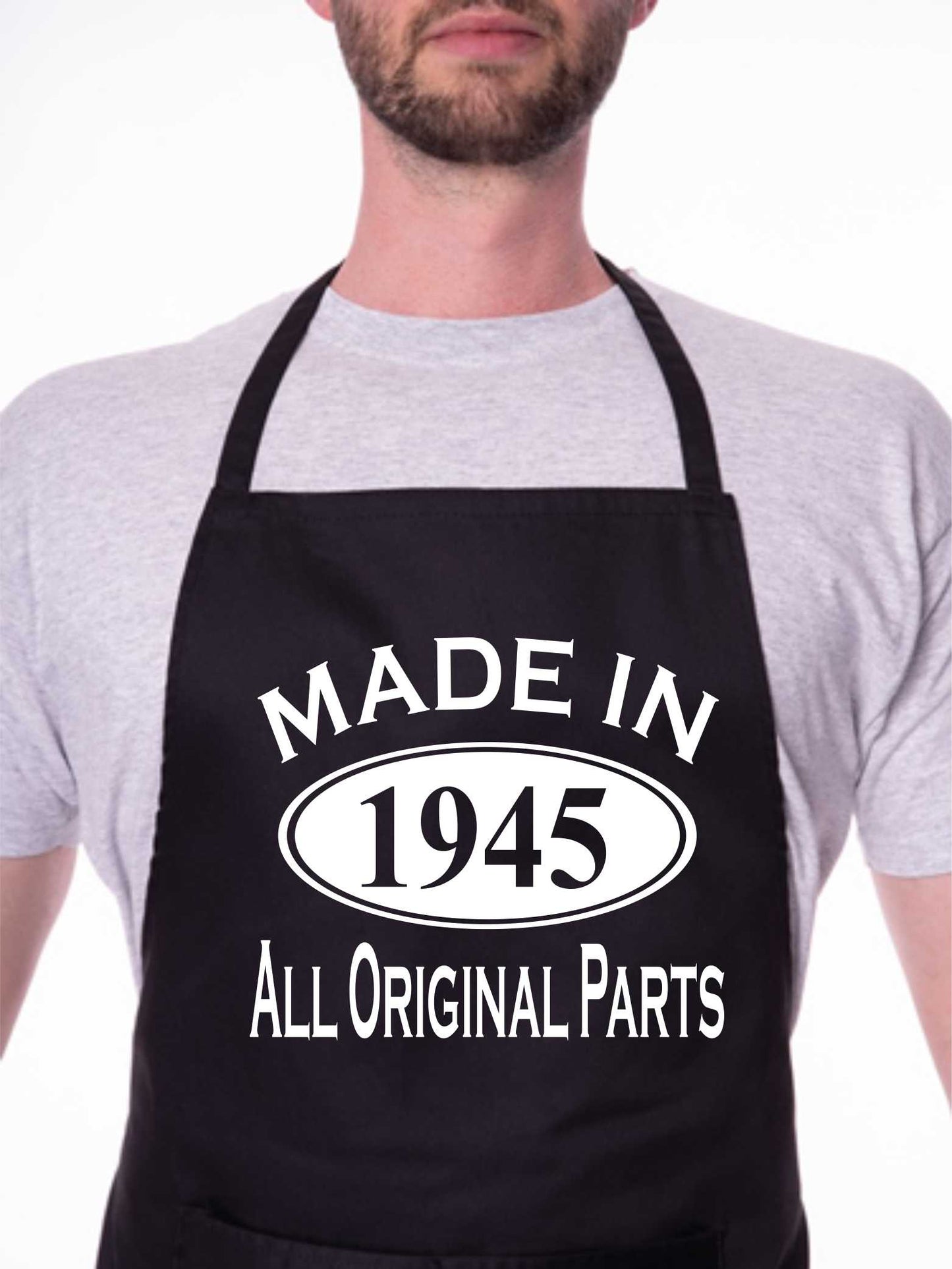 Made In 1945 80th Birthday BBQ Cooking Funny Novelty Apron