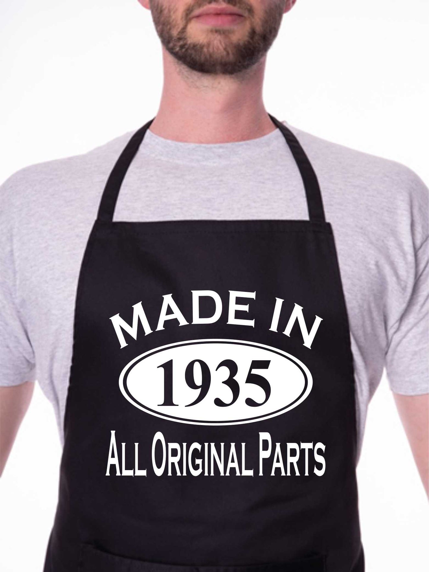 Made In 1935 90th Birthday BBQ Cooking Funny Novelty Apron