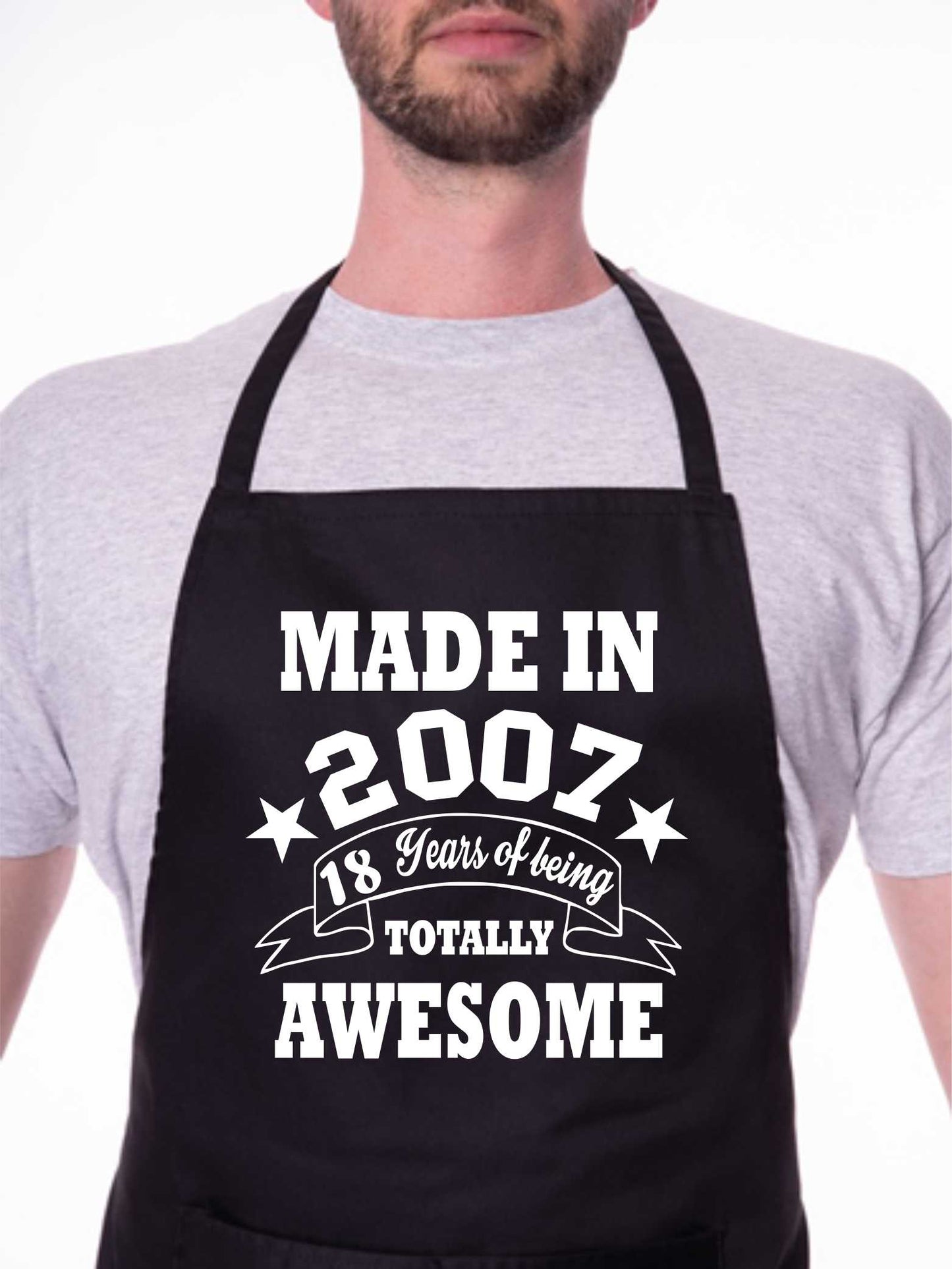 18th Birthday Made In 2007 BBQ Cooking Funny Novelty Apron