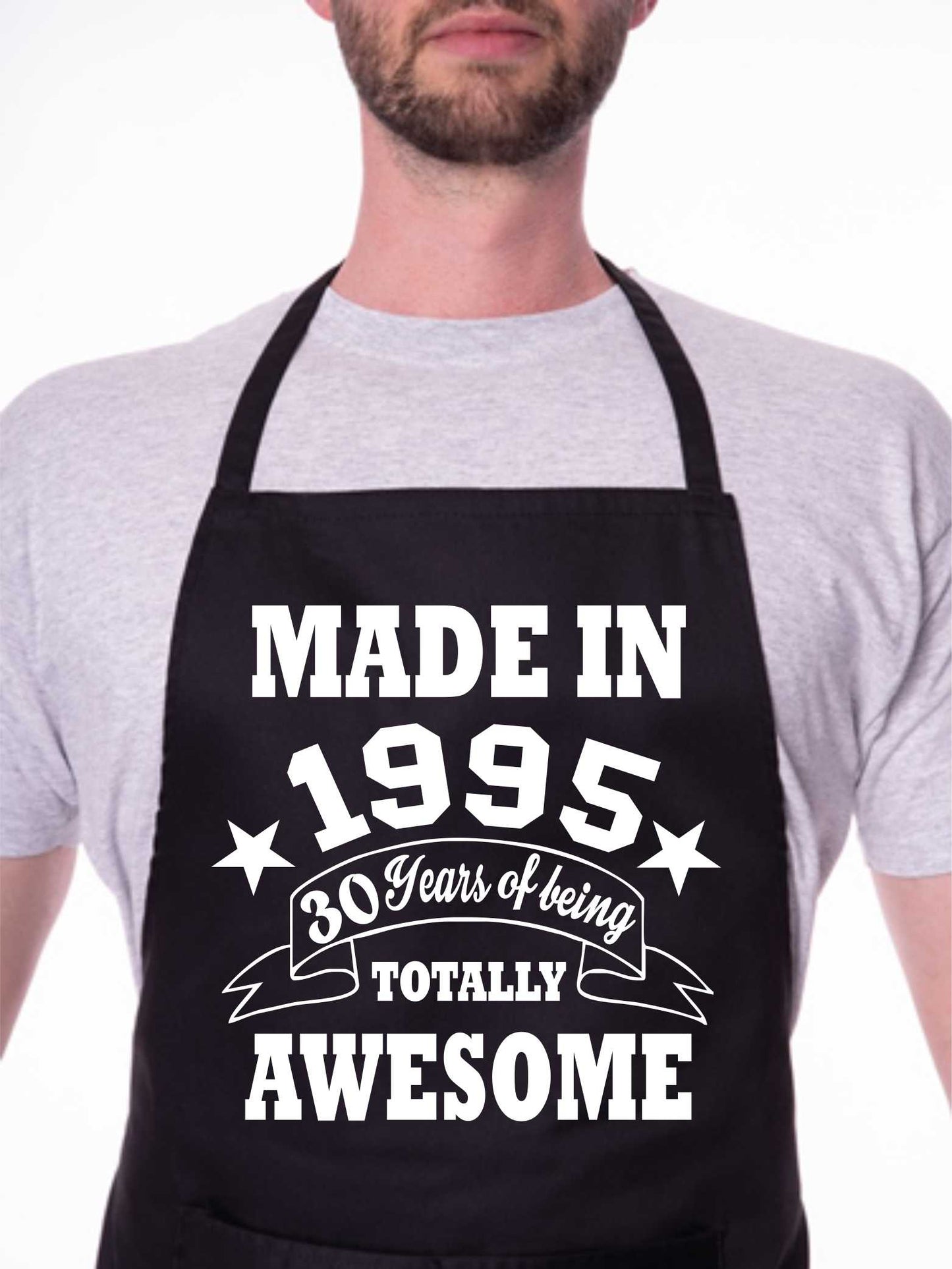 30th Birthday Made In 1995 BBQ Cooking Funny Novelty Apron