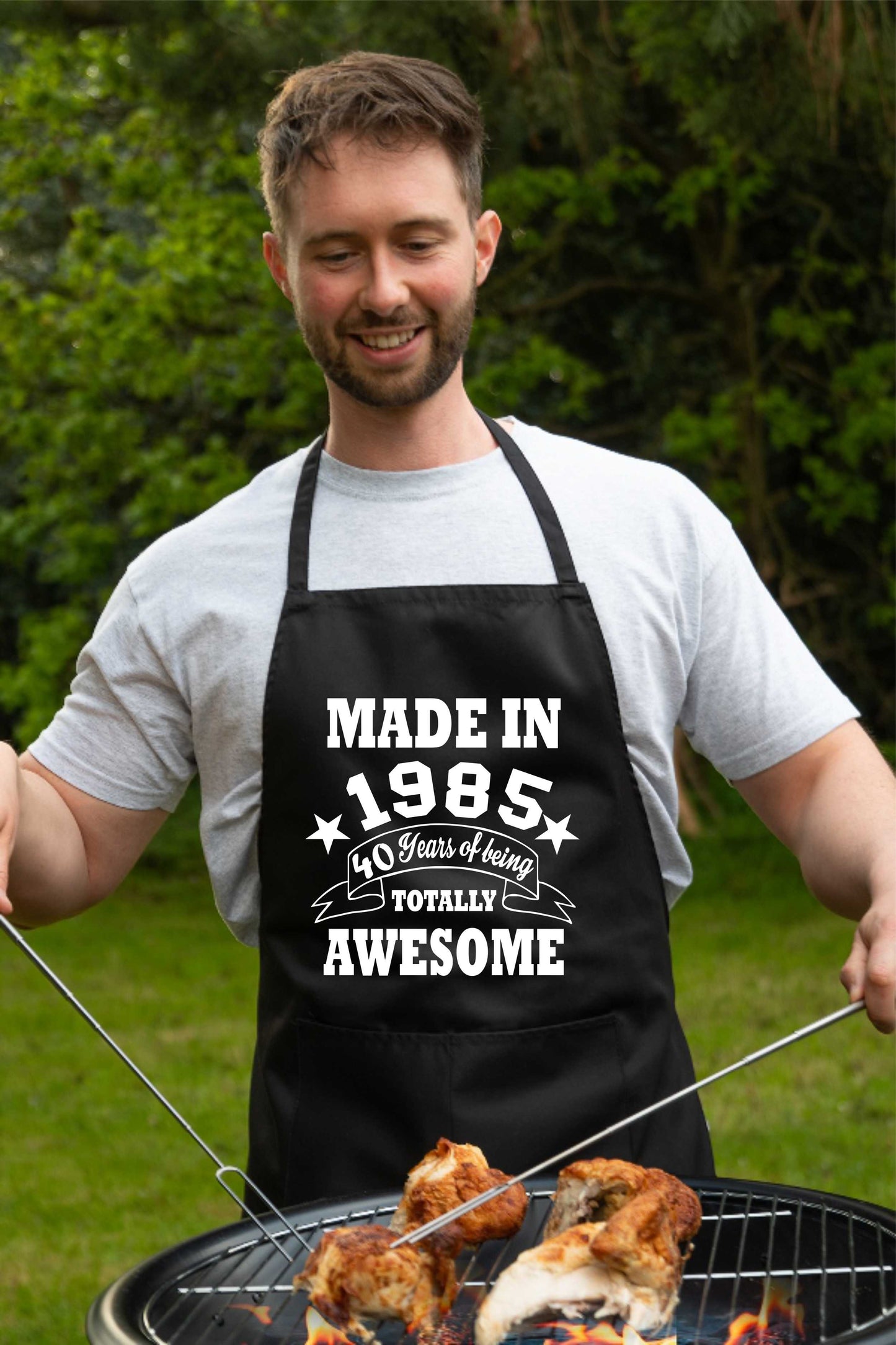 40th Birthday Made In 1985 BBQ Cooking Funny Novelty Apron