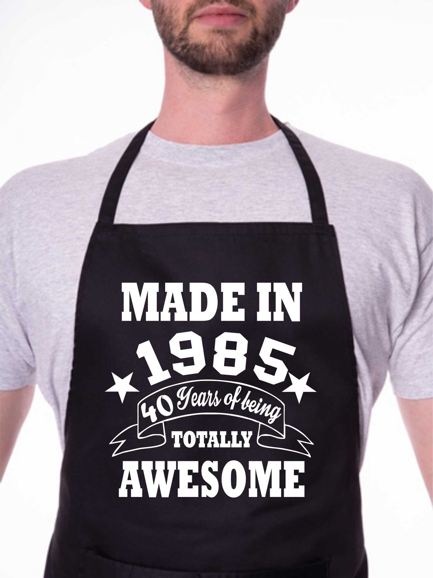 40th Birthday Made In 1985 BBQ Cooking Funny Novelty Apron