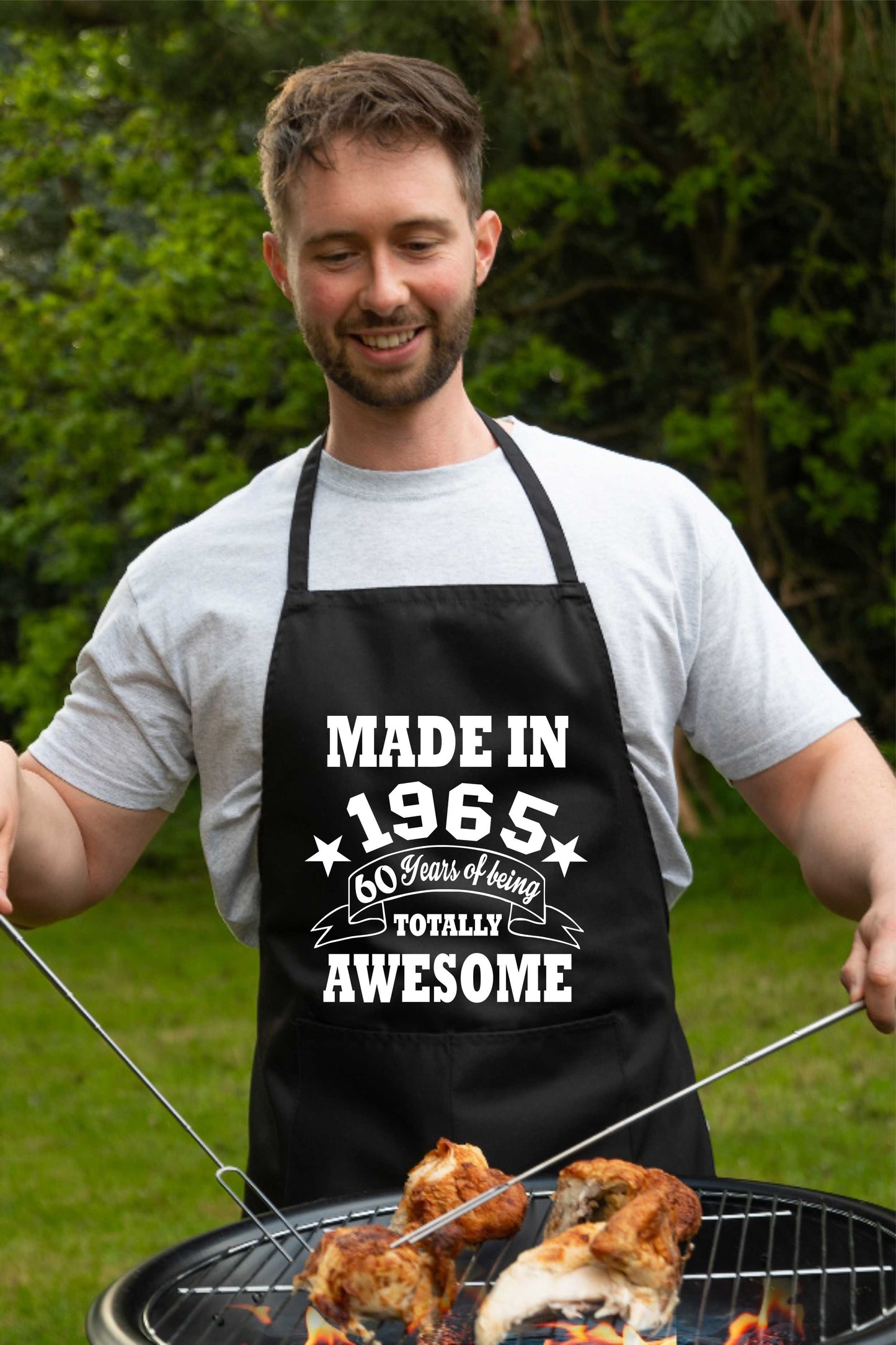 60th Birthday Made In 1965 BBQ Cooking Funny Novelty Apron