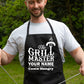 Personalised Apron The Grill Master Any Name Father's Day Birthday Funny Gift