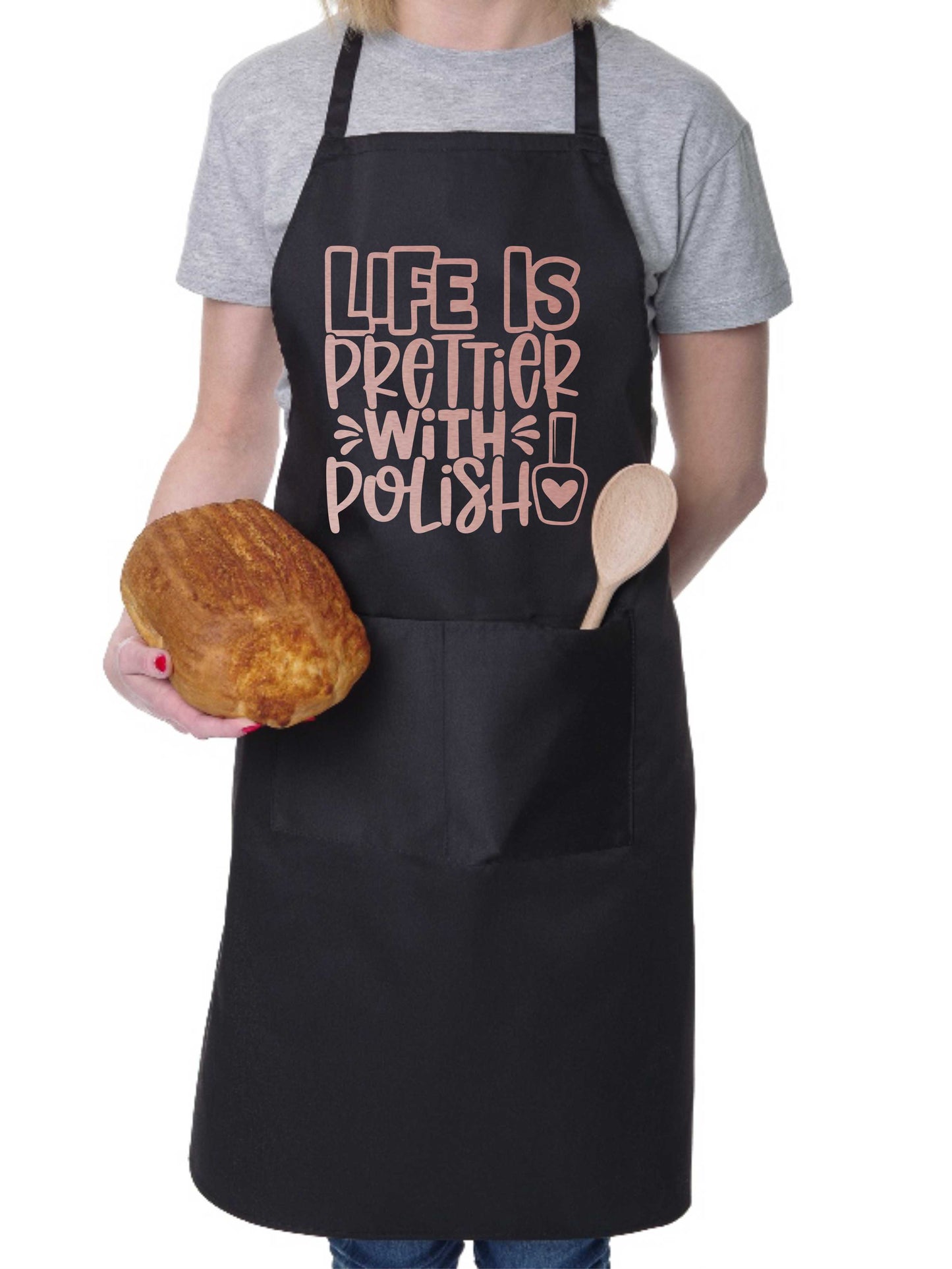 Apron Life Is Prettier With Polish Nail Salon Nail Technician Beauty Gift