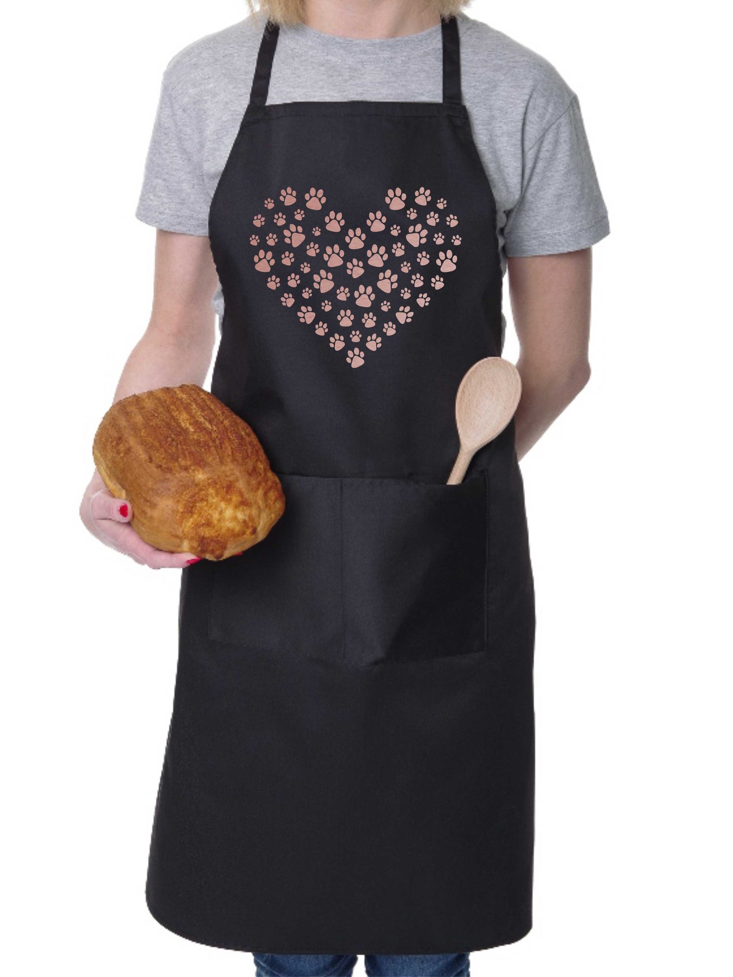 Apron Dog Lovers Gift Paw Heart Dog For Life Birthday Gift