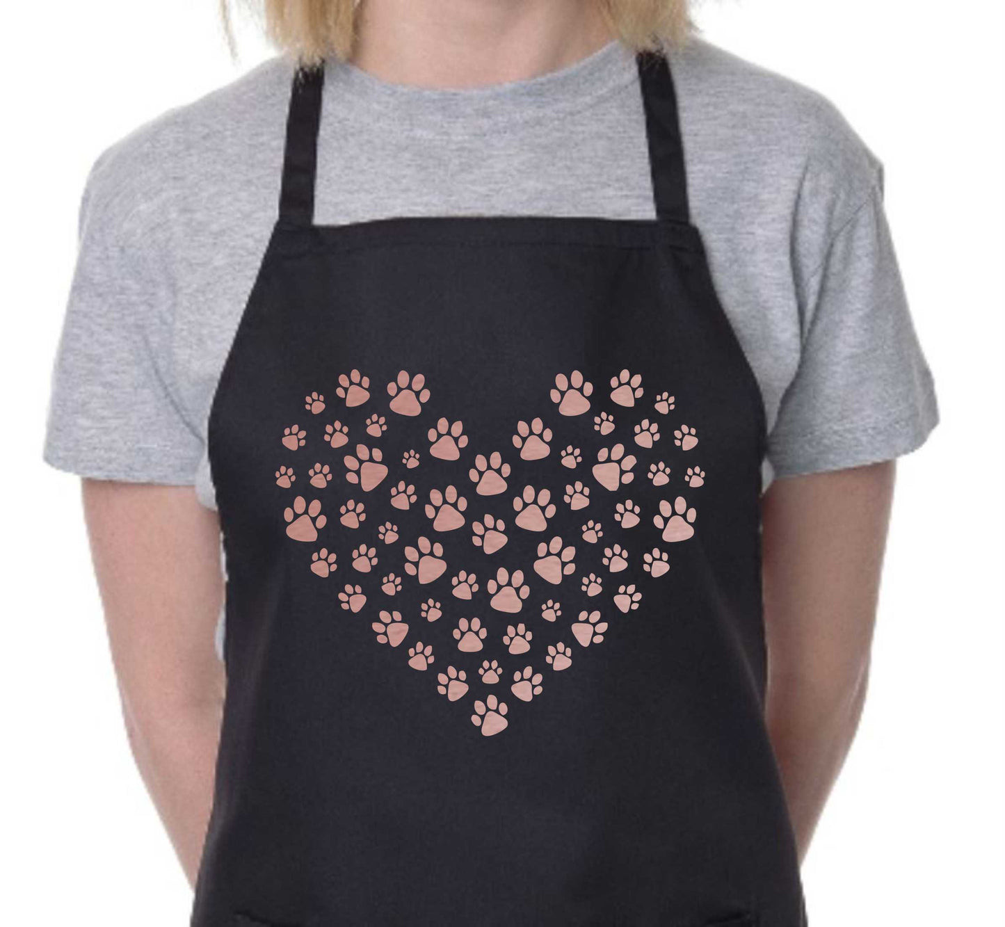 Apron Dog Lovers Gift Paw Heart Dog For Life Birthday Gift