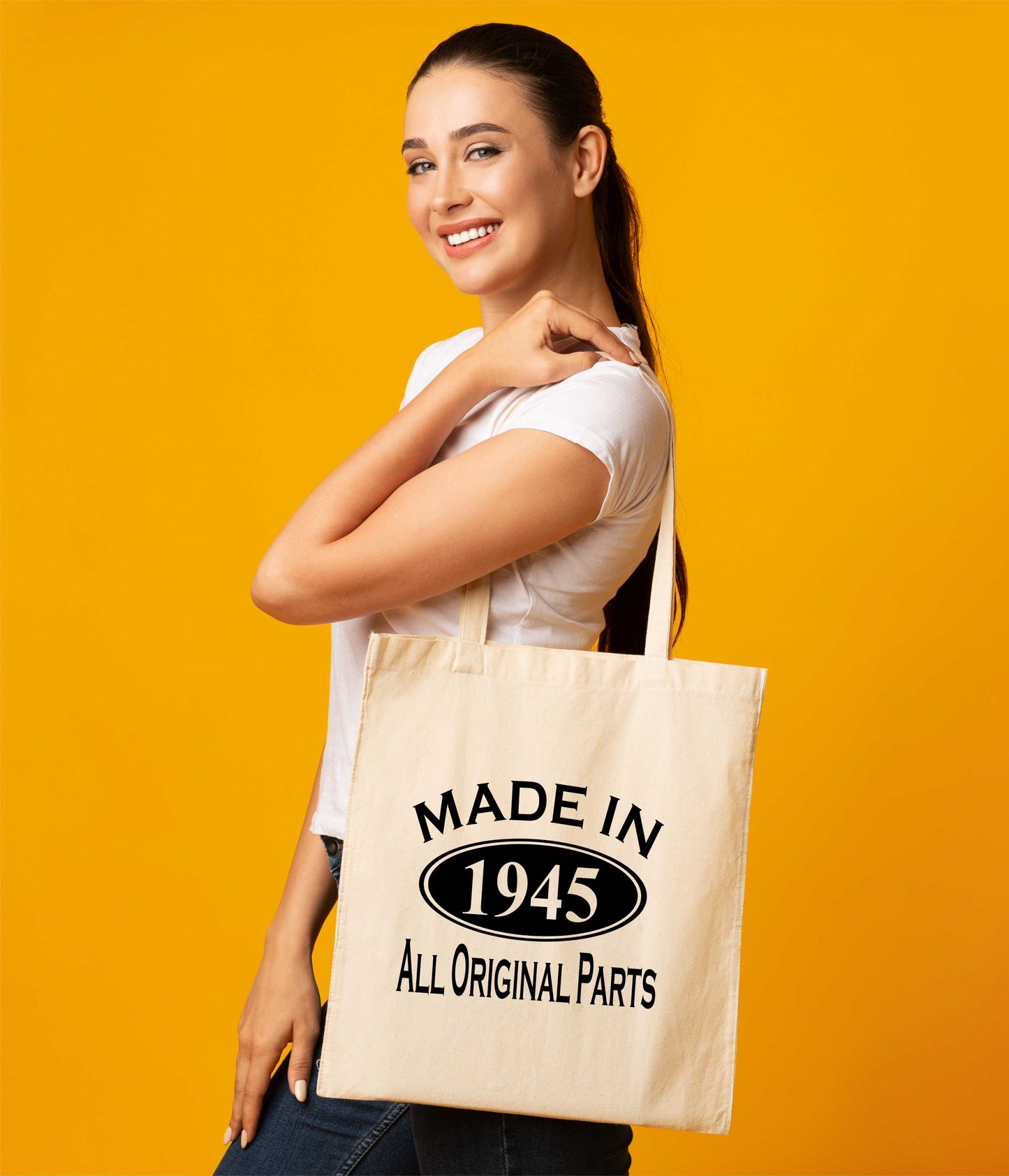 Print4u Shopping Tote Bag For Life Made In 1945 80th Birthday