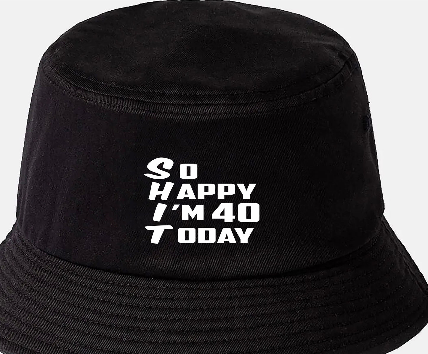 Bucket Hat Funny 40th Birthday Gift For Men & Ladies 40 Year Old Present