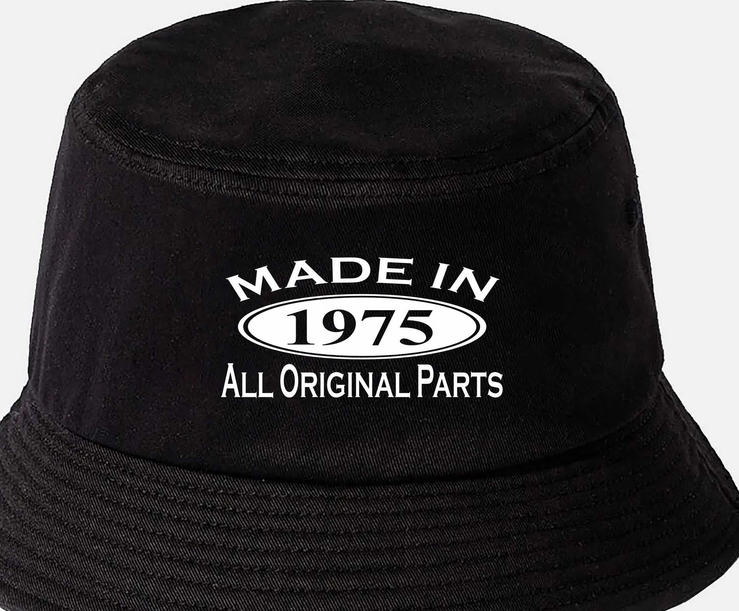 Made in 1975 50th Birthday Bucket Hat Age 50 Gift For Men & Ladies