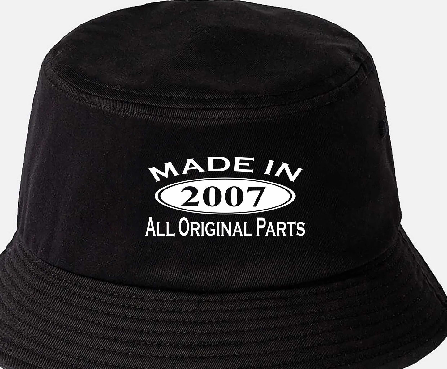 Made in 2007 18th Birthday Bucket Hat Age 18 Gift For Men & Ladies