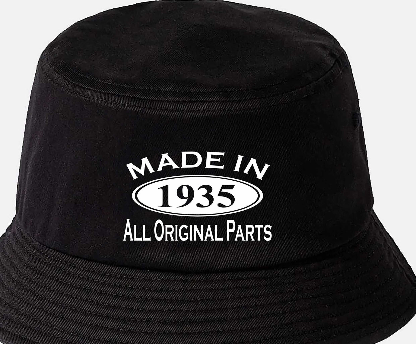 Made in 1935 90th Birthday Bucket Hat Age 90 Gift For Men & Ladies