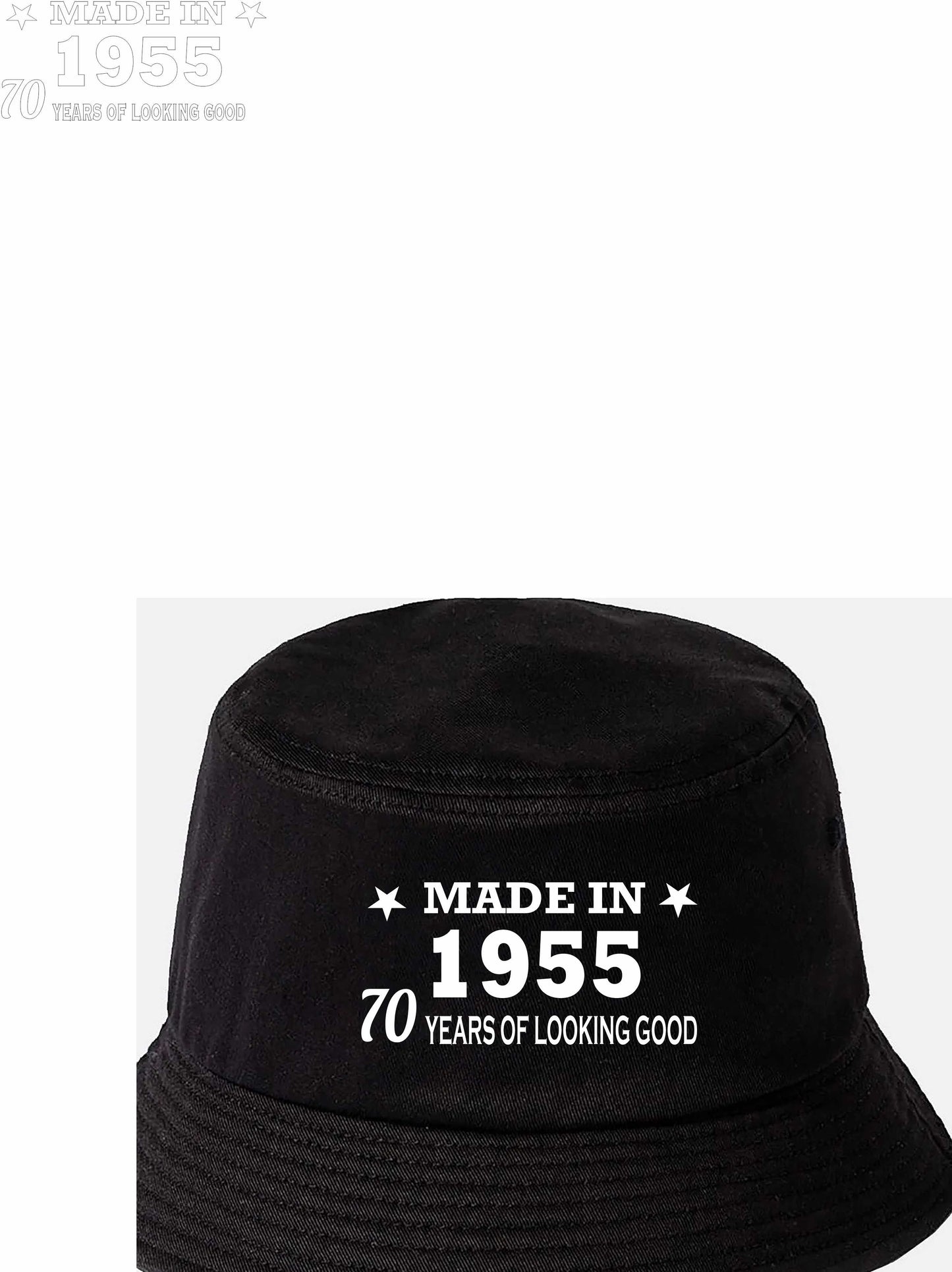 Totally Awesome Made In 1954 Bucket Hat 70th Birthday Age 70 Men & Ladies