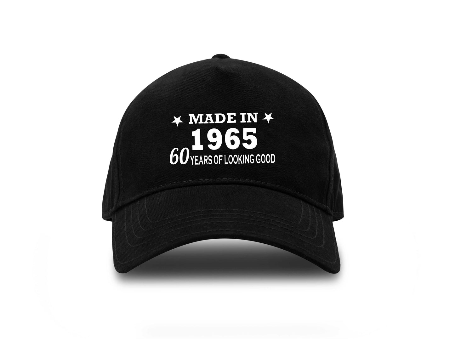 Made in 1965 60th Birthday Baseball Cap 60 Year Old Gift For Men & Ladies