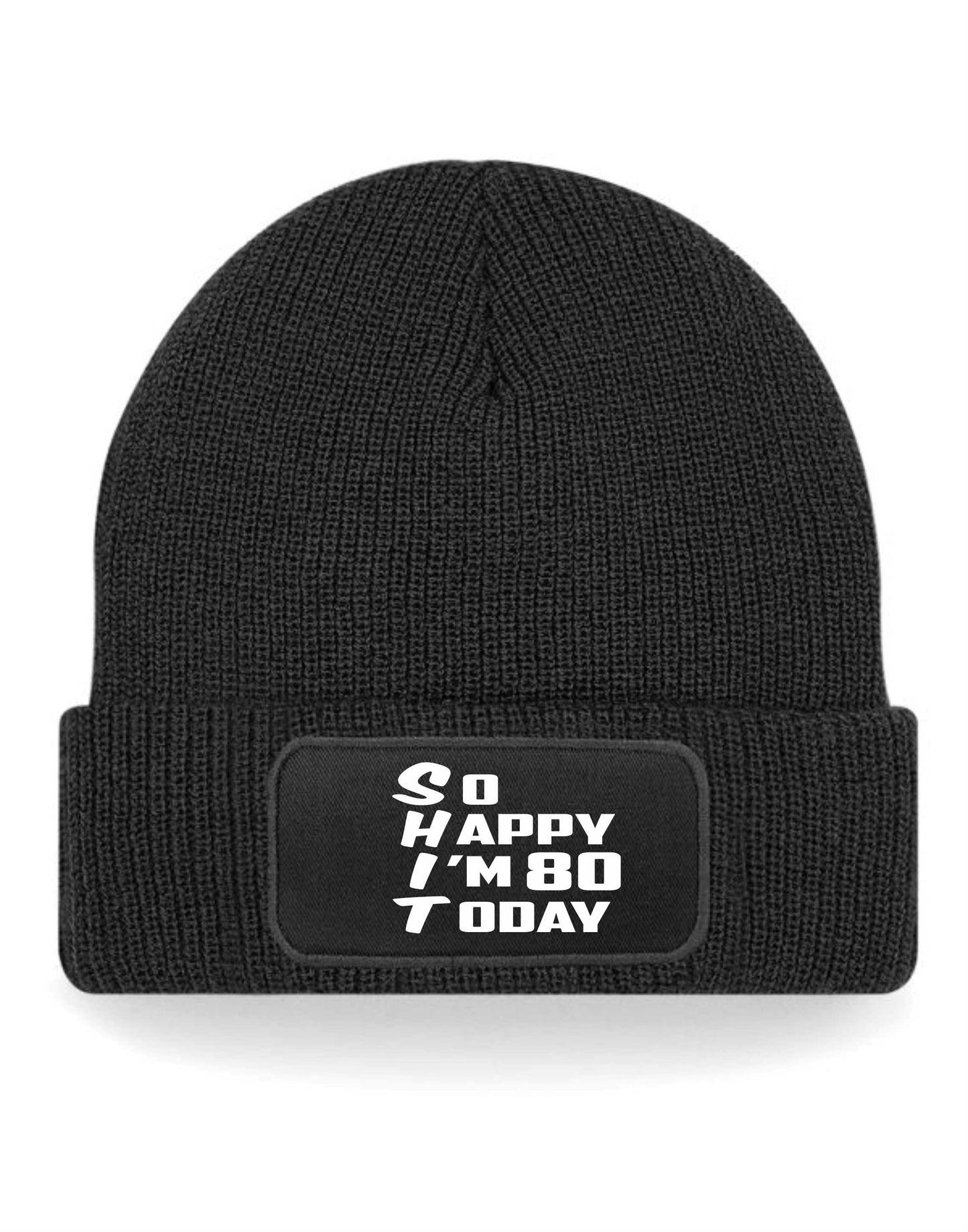 Beanie Hat Funny 80th Birthday Gift For Men & Ladies 80 Year Old Present