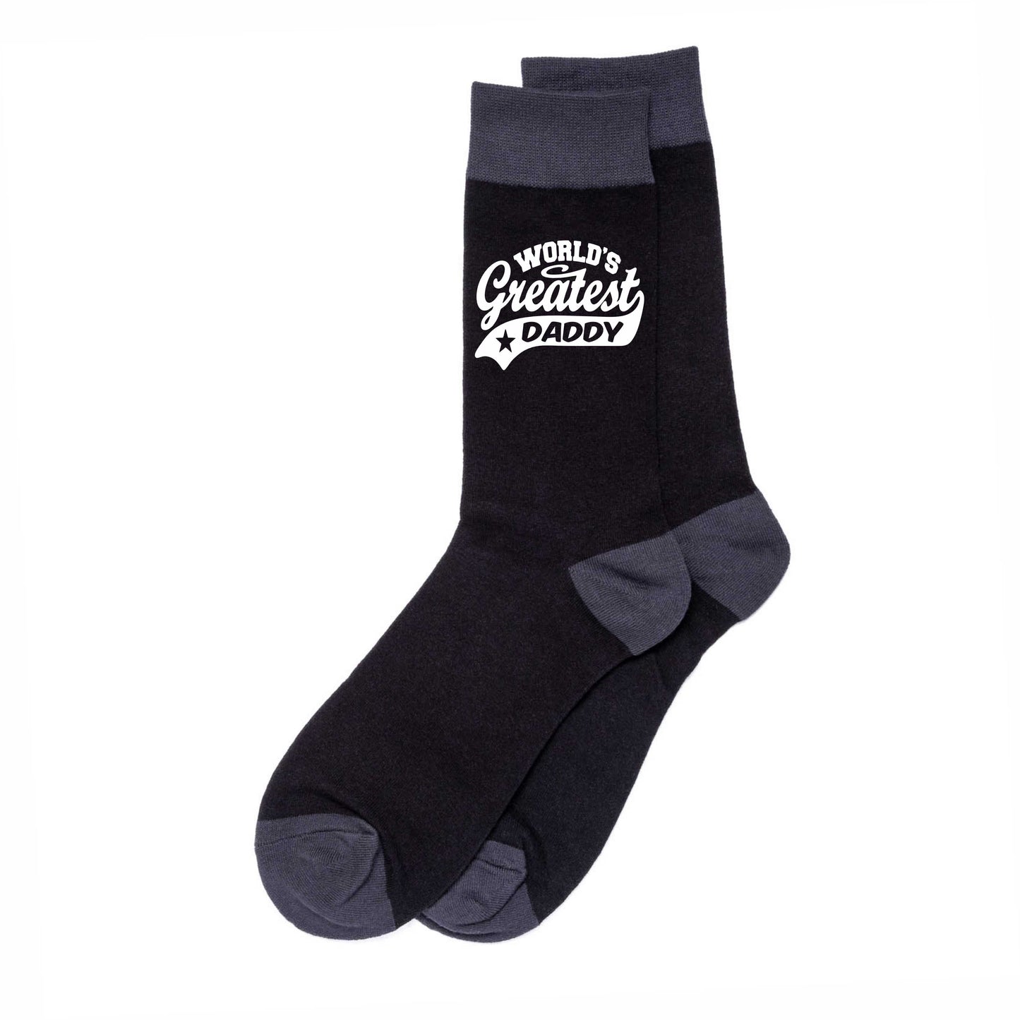 Greatest Daddy Men's Black Socks Novelty Birthday Fathers Day Gift