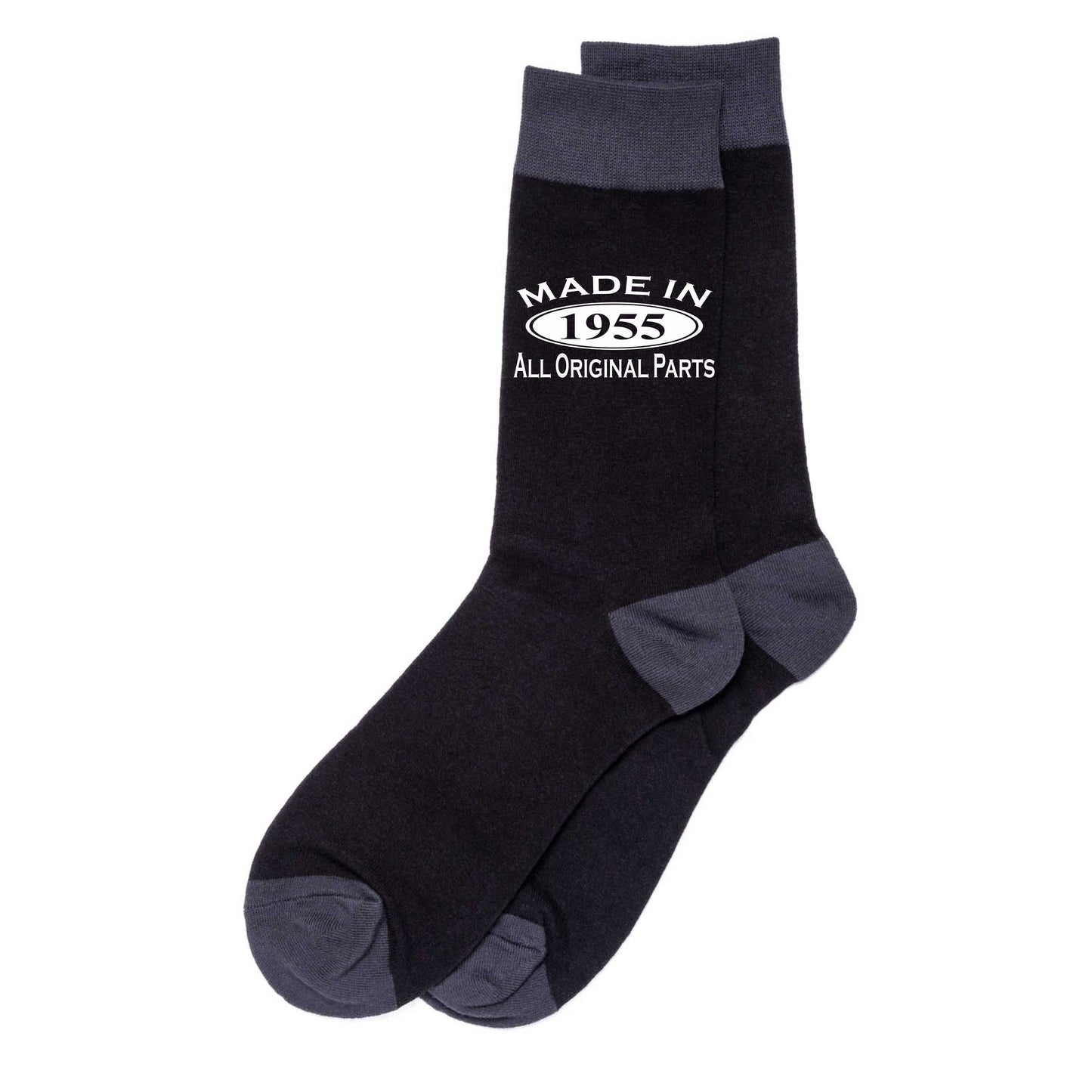 Made in 1955 Mens Socks Black 70th Birthday Gift Great For 70 year Old