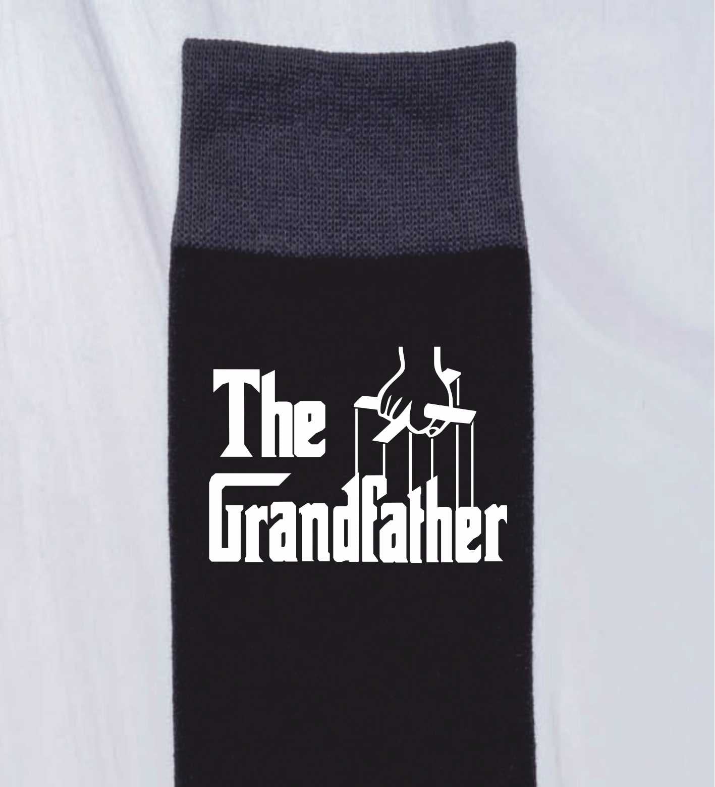 The Grandfather Funny Men's Black Novelty Socks Birthday Gift For Grandad's