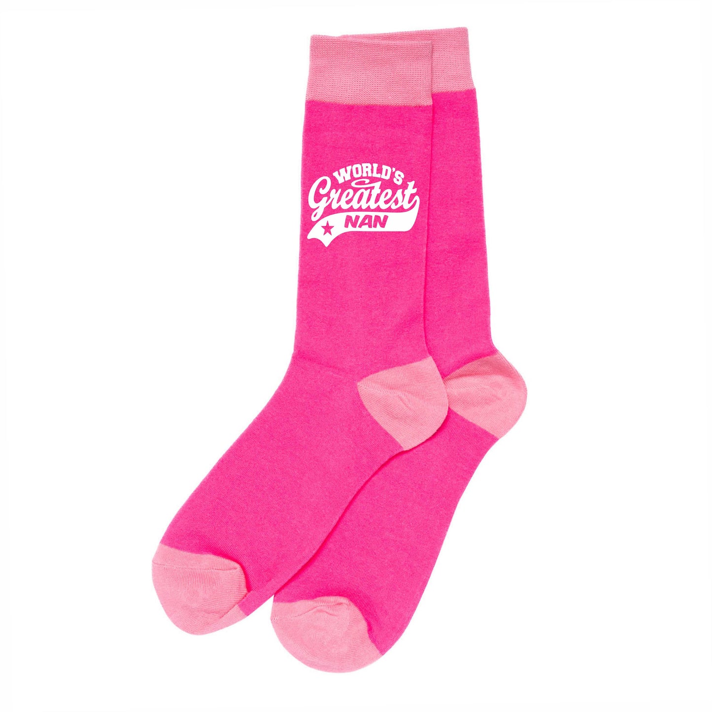 Greatest Nan Ladies Pink Socks Funny Novelty Birthday Mothers Day Gift