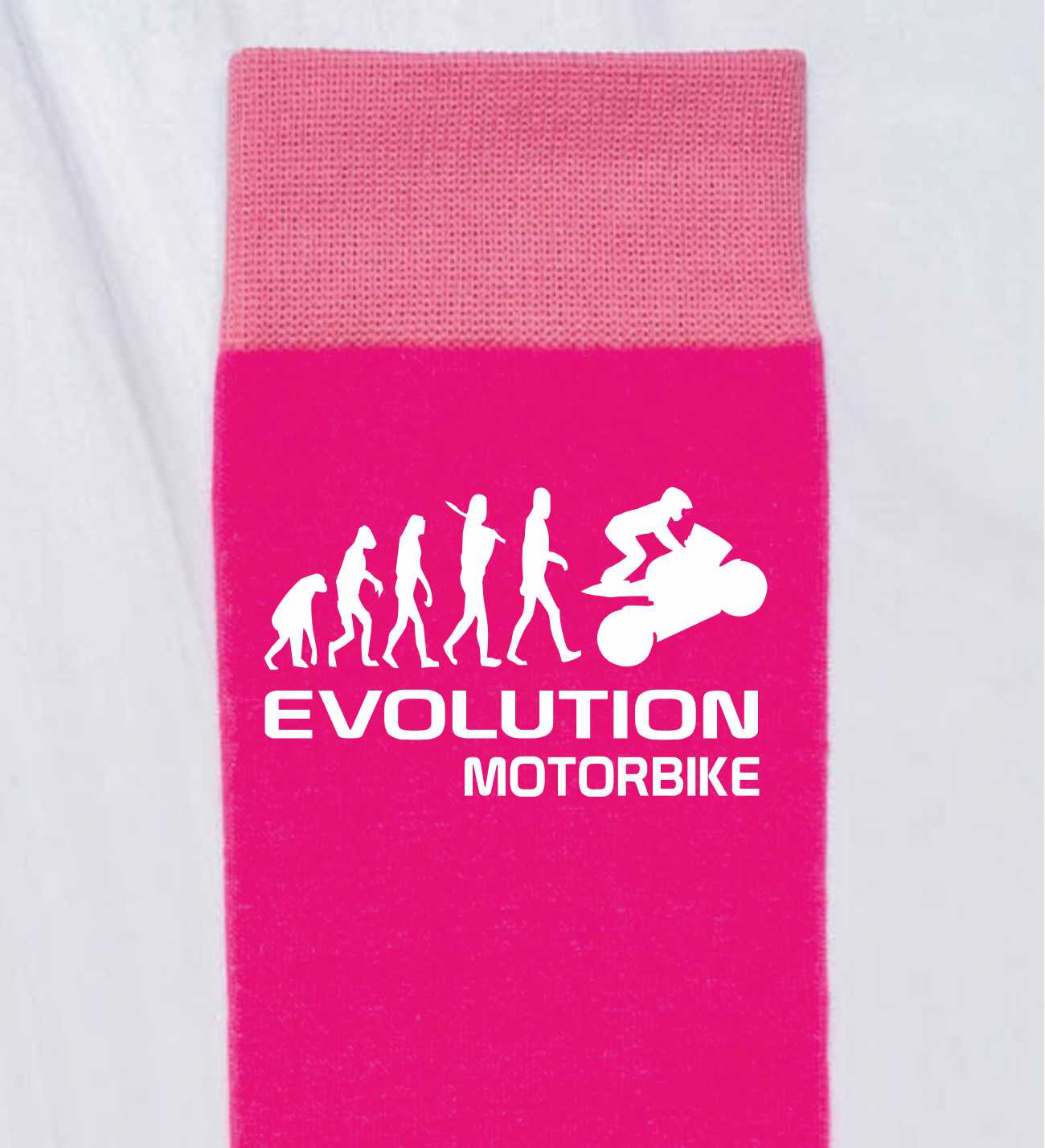 Evolution Of A Motorbike Ladies Pink Socks Novelty Birthday Fathers Day Gift