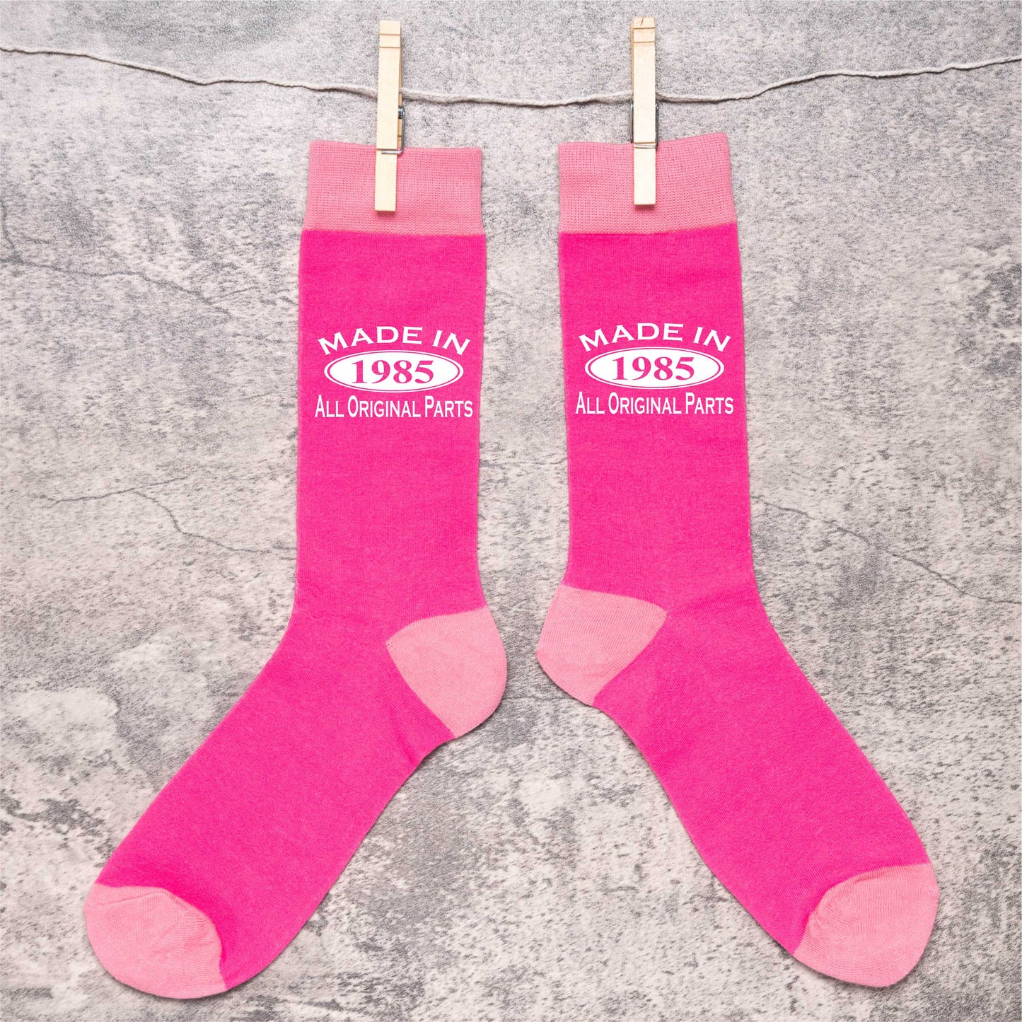 Made in 1985 Ladies Socks Pink Ideal for 40th Birthday Gift or Anniversary Gift