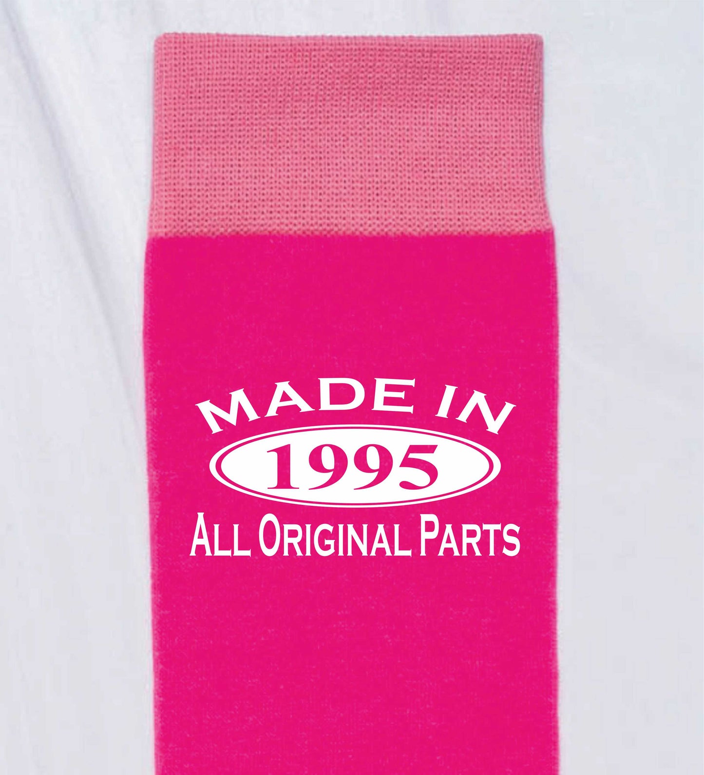 Made in 1995 Ladies Socks Pink Ideal for 30th Birthday Gift or Anniversary Gift