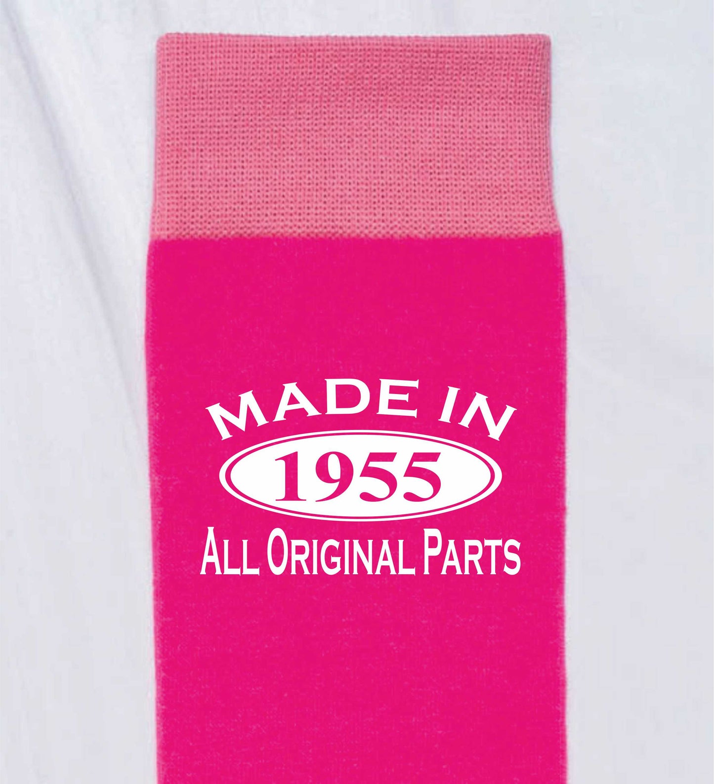 Made in 1955 Ladies Socks Pink Ideal for 70th Birthday Gift or Anniversary Gift