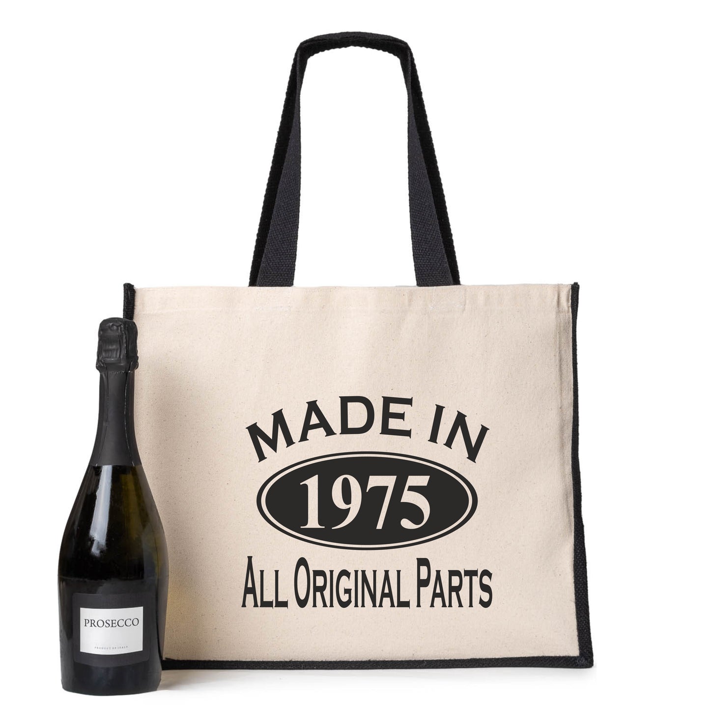 Made In 1975 Tote Bag 50th Birthday Gift Age 50 Ladies Canvas Shopper