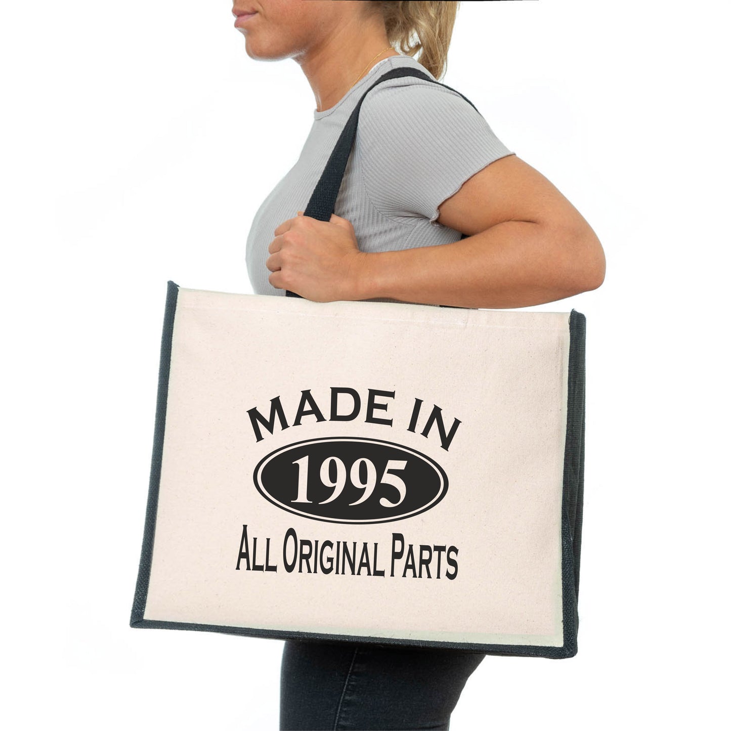 Made In 1995 Tote Bag 30th Birthday Gift Age 30 Ladies Canvas Shopper