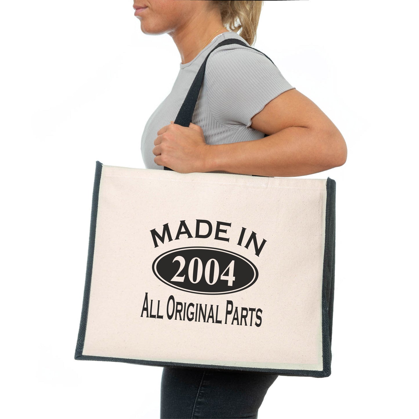 Made In 2004 Tote Bag 21st Birthday Gift Age 21 Ladies Canvas Shopper