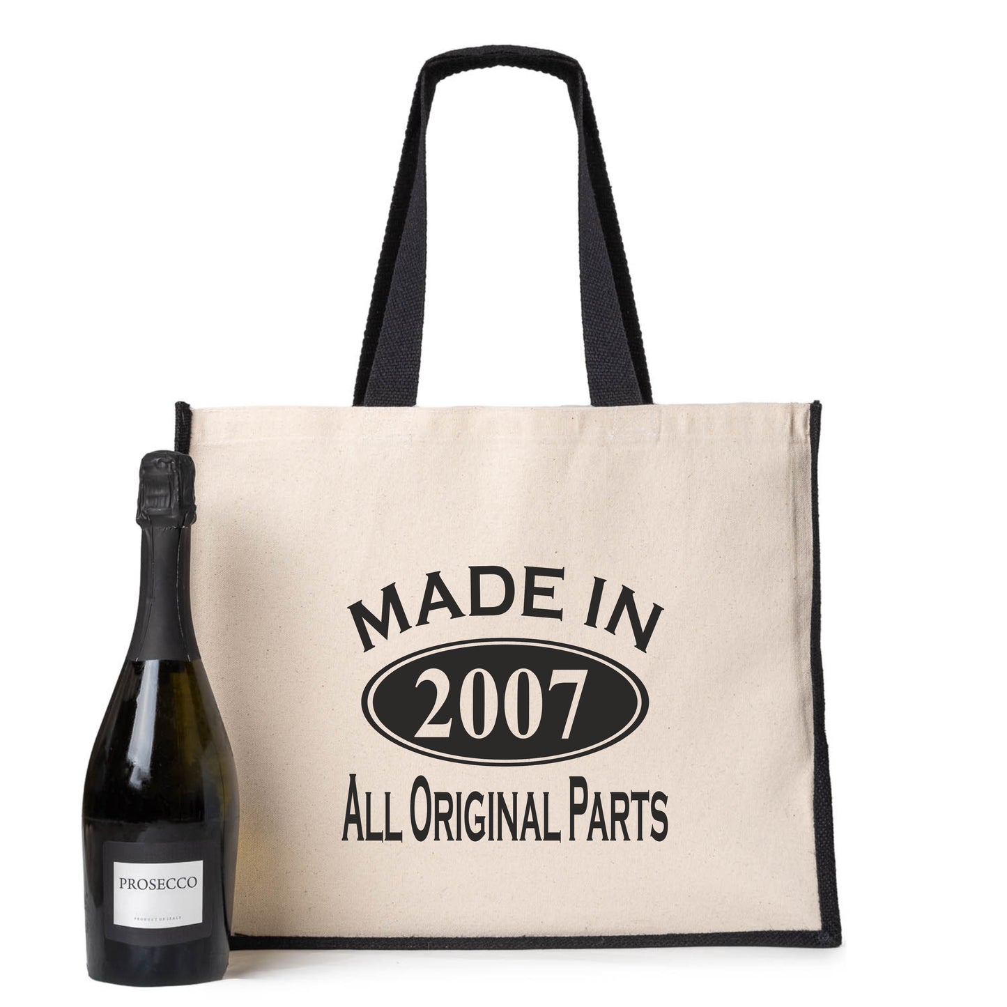 Made In 2007 Tote Bag 18th Birthday Gift Age 18 Ladies Canvas Shopper