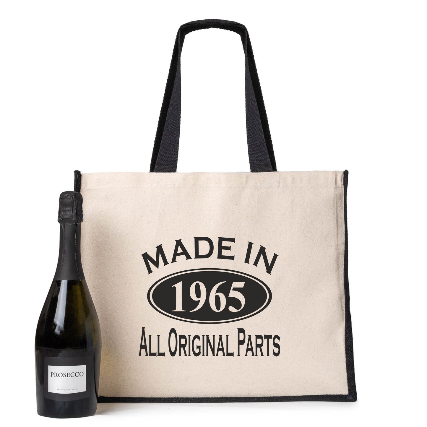 Made In 1965 Tote Bag 60th Birthday Gift Age 60 Ladies Canvas Shopper