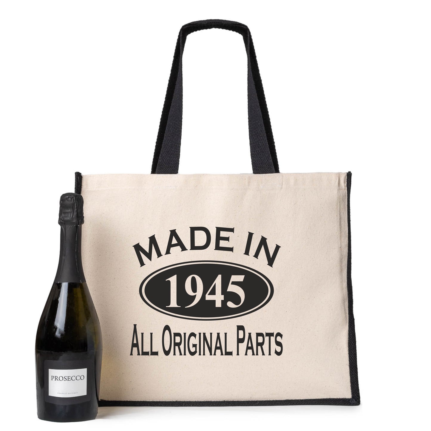 Made In 1945 Tote Bag 80th Birthday Gift Age 80 Ladies Canvas Shopper