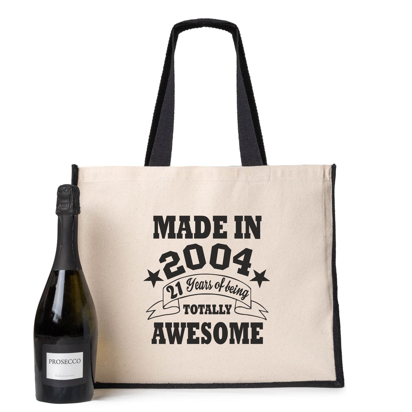 21st Birthday Made In 2004 Tote Bag Age 21 Birthday Ladies Canvas Shopper